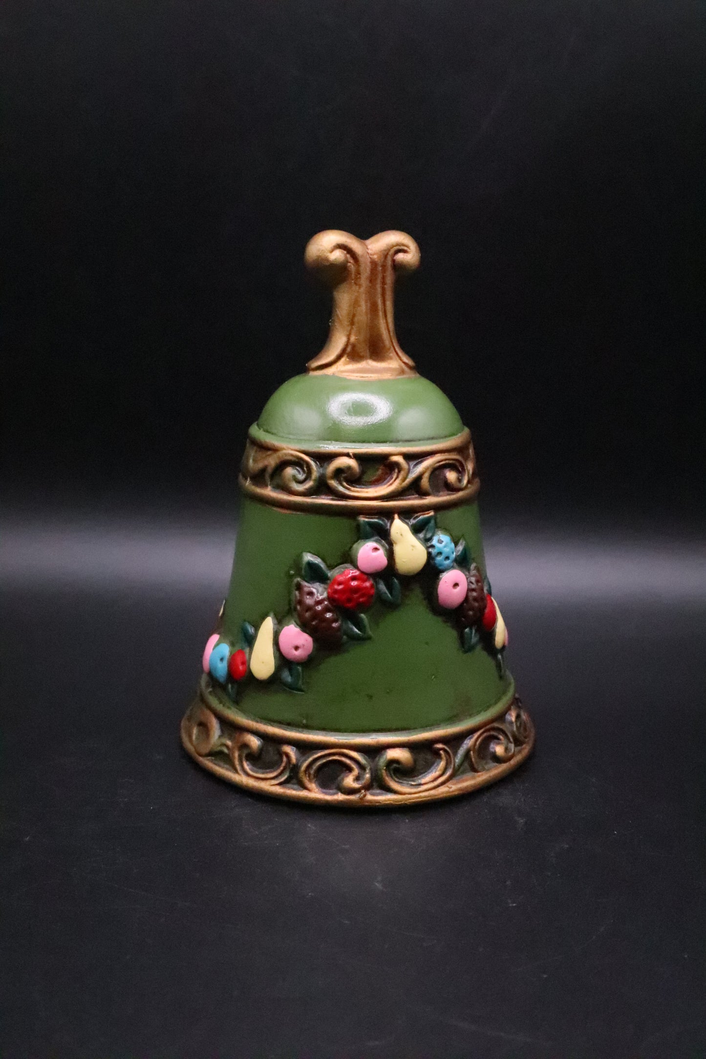 VINTAGE NAPCO GREEN CHRISTMAS BELL