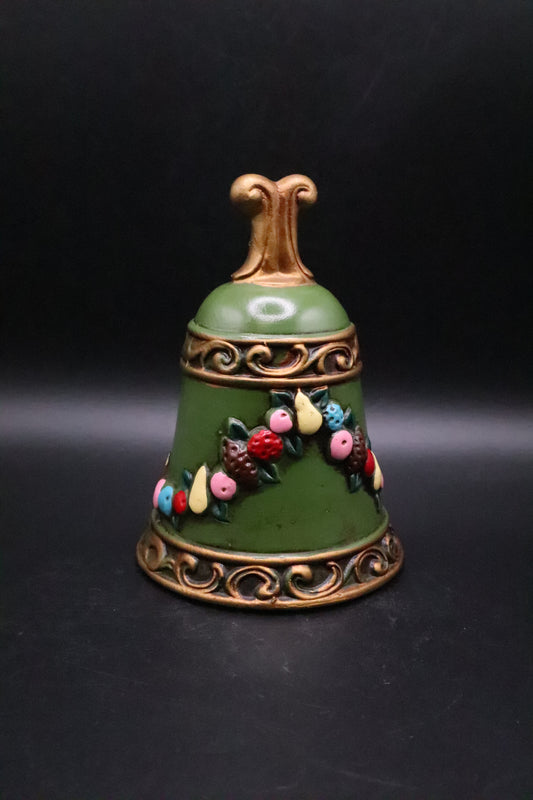 VINTAGE NAPCO GREEN CHRISTMAS BELL