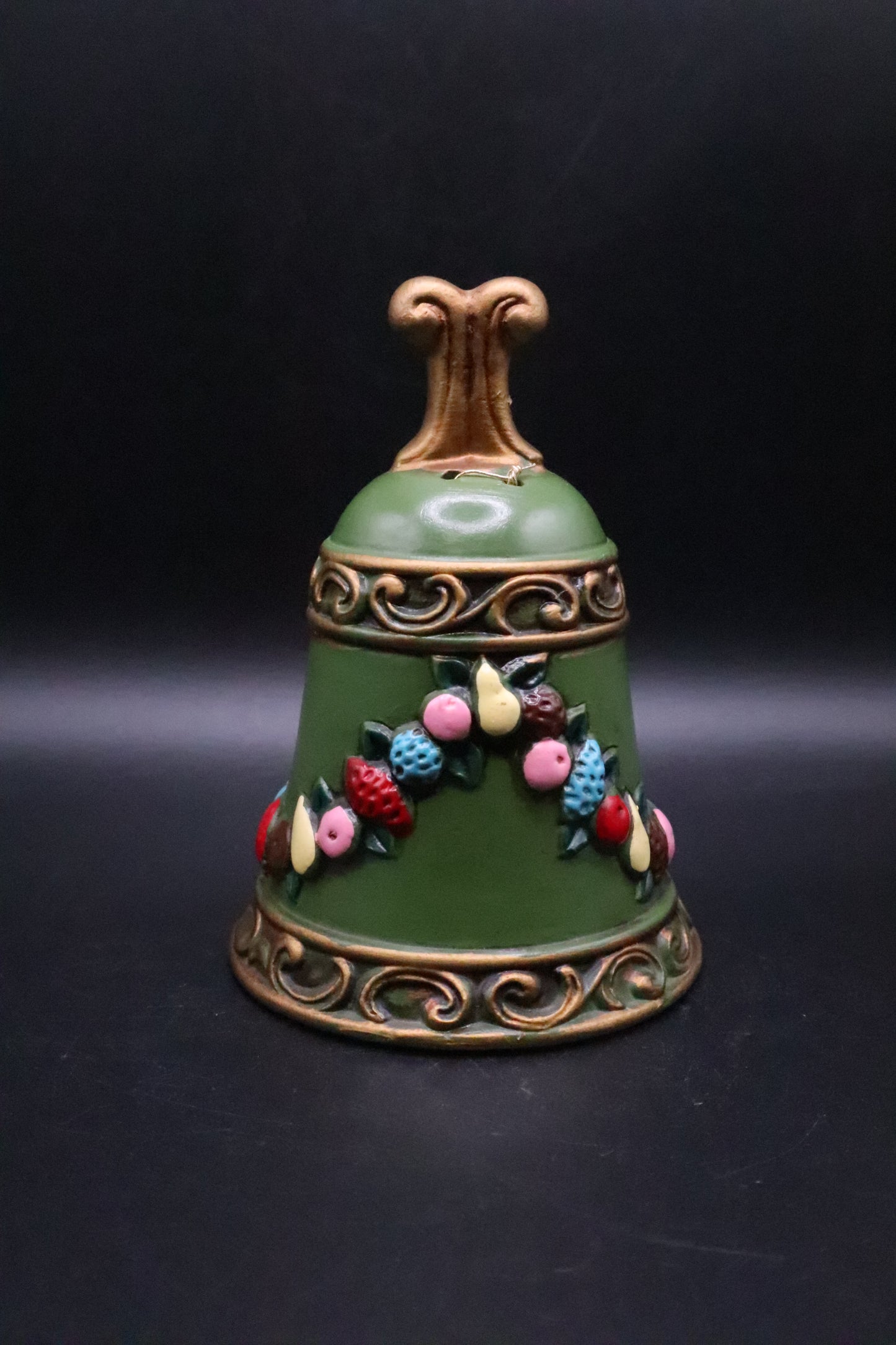 VINTAGE NAPCO GREEN CHRISTMAS BELL