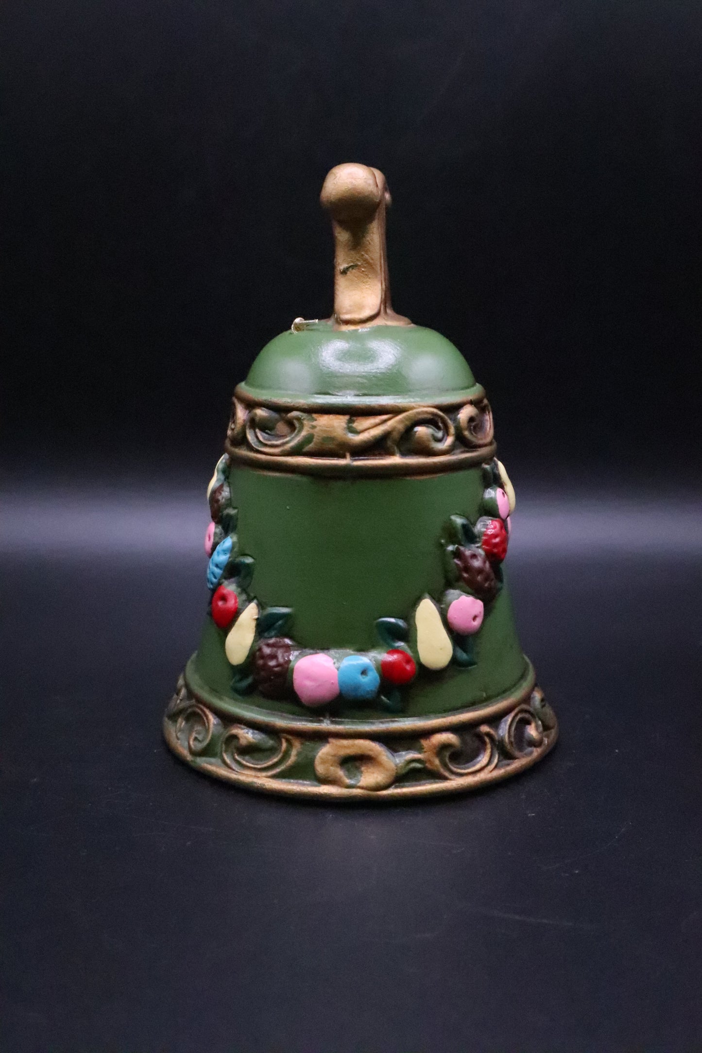 VINTAGE NAPCO GREEN CHRISTMAS BELL