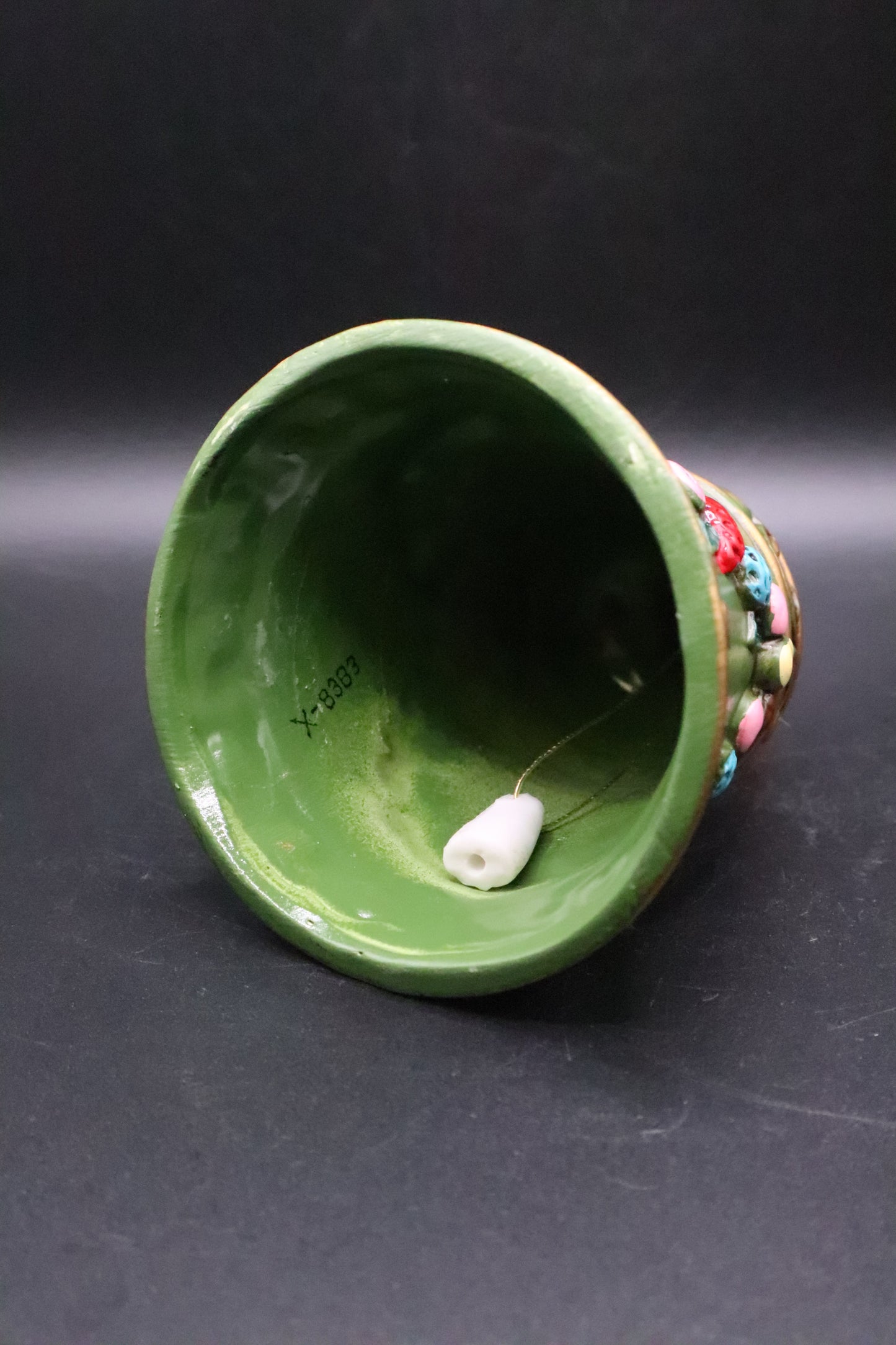VINTAGE NAPCO GREEN CHRISTMAS BELL