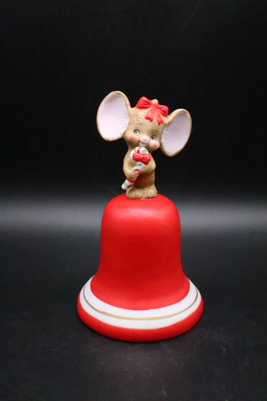 VINTAGE LEFTON CHRISTMAS MOUSE BELL