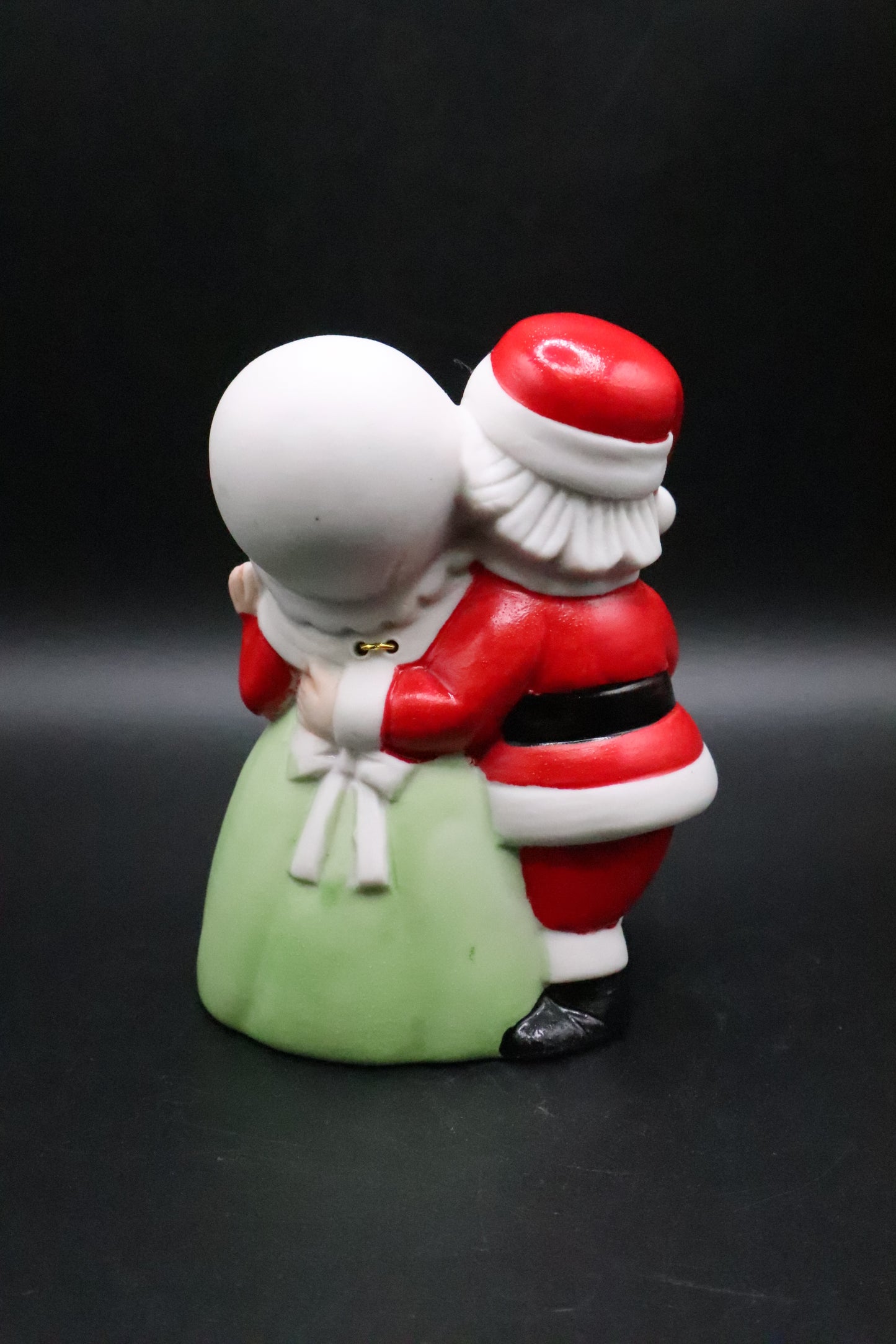 VINTAGE MR. & MRS. SANTA CLAUS PORCELAIN BELL
