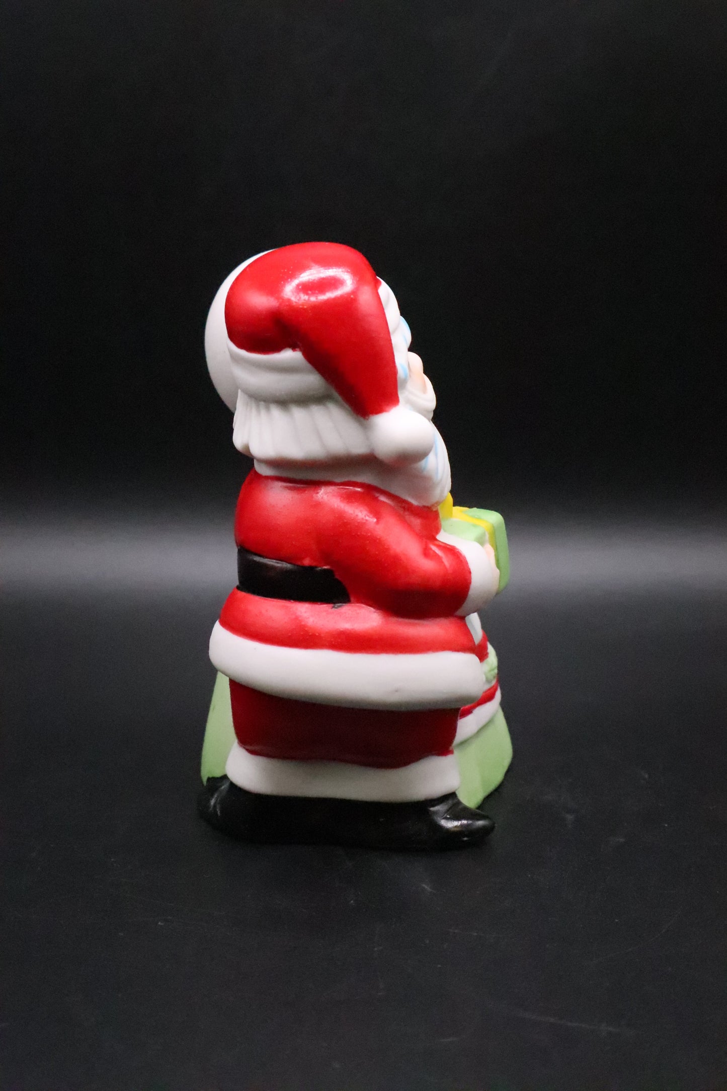 VINTAGE MR. & MRS. SANTA CLAUS PORCELAIN BELL