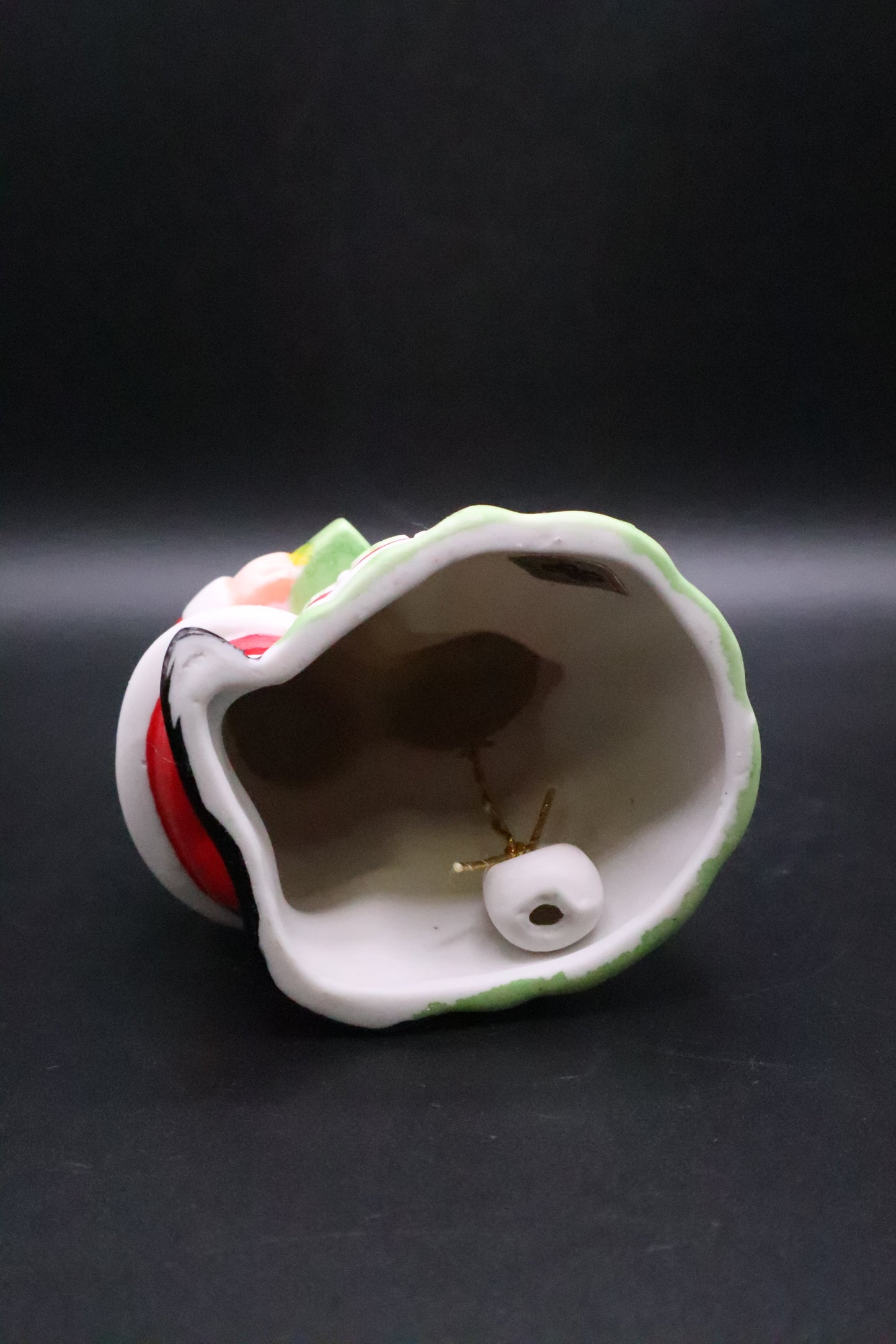 VINTAGE MR. & MRS. SANTA CLAUS PORCELAIN BELL