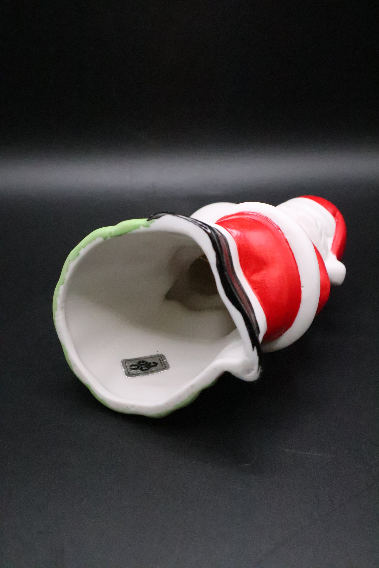 VINTAGE MR. & MRS. SANTA CLAUS PORCELAIN BELL