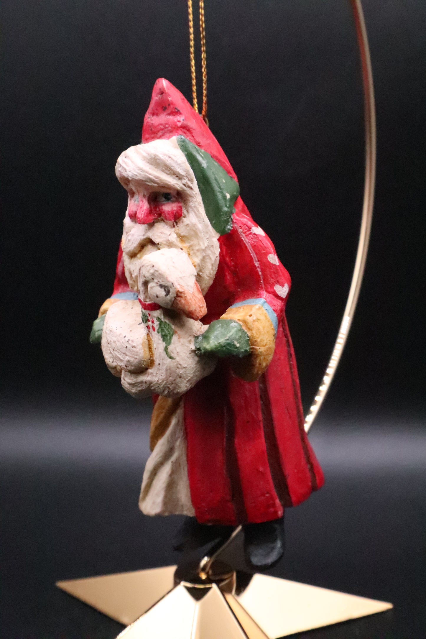 HOUSE OF HATTEN SANTA CLAUS WITH GOOSE ORNAMENT