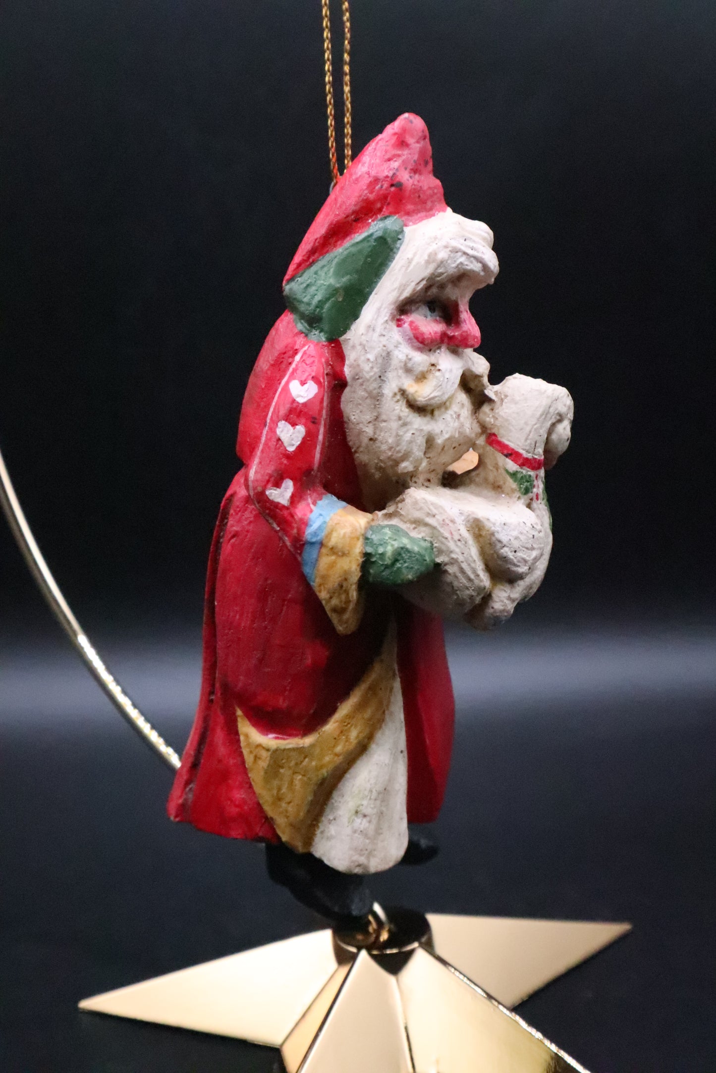 HOUSE OF HATTEN SANTA CLAUS WITH GOOSE ORNAMENT