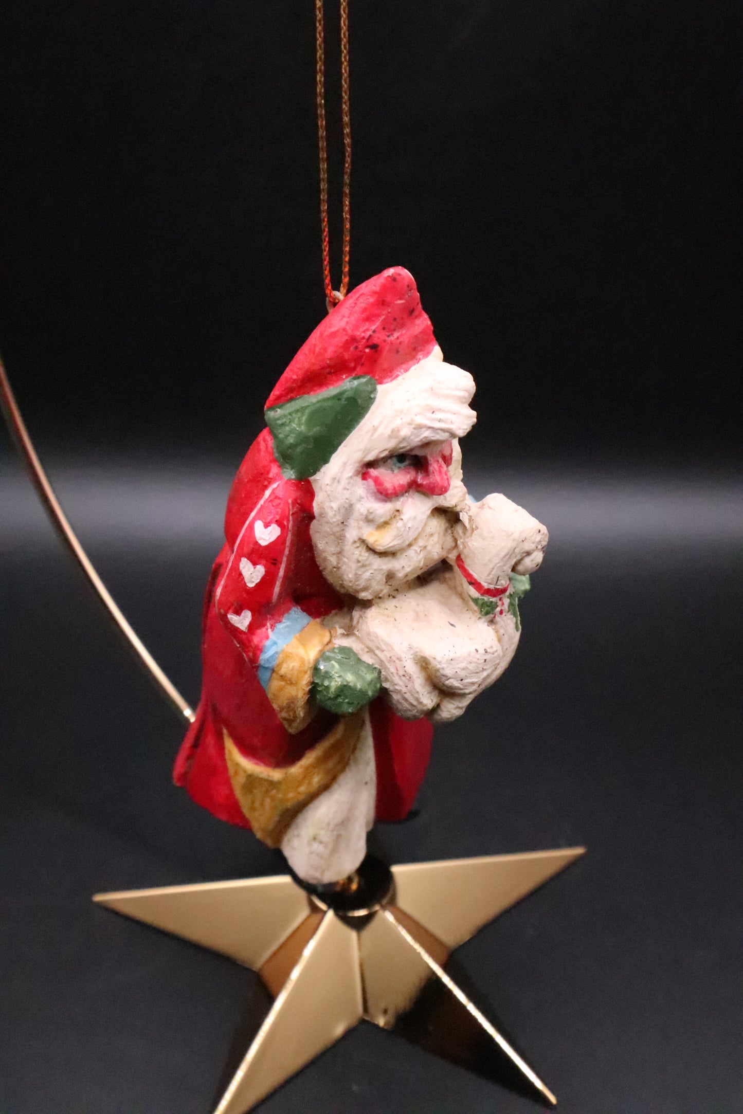 HOUSE OF HATTEN SANTA CLAUS WITH GOOSE ORNAMENT