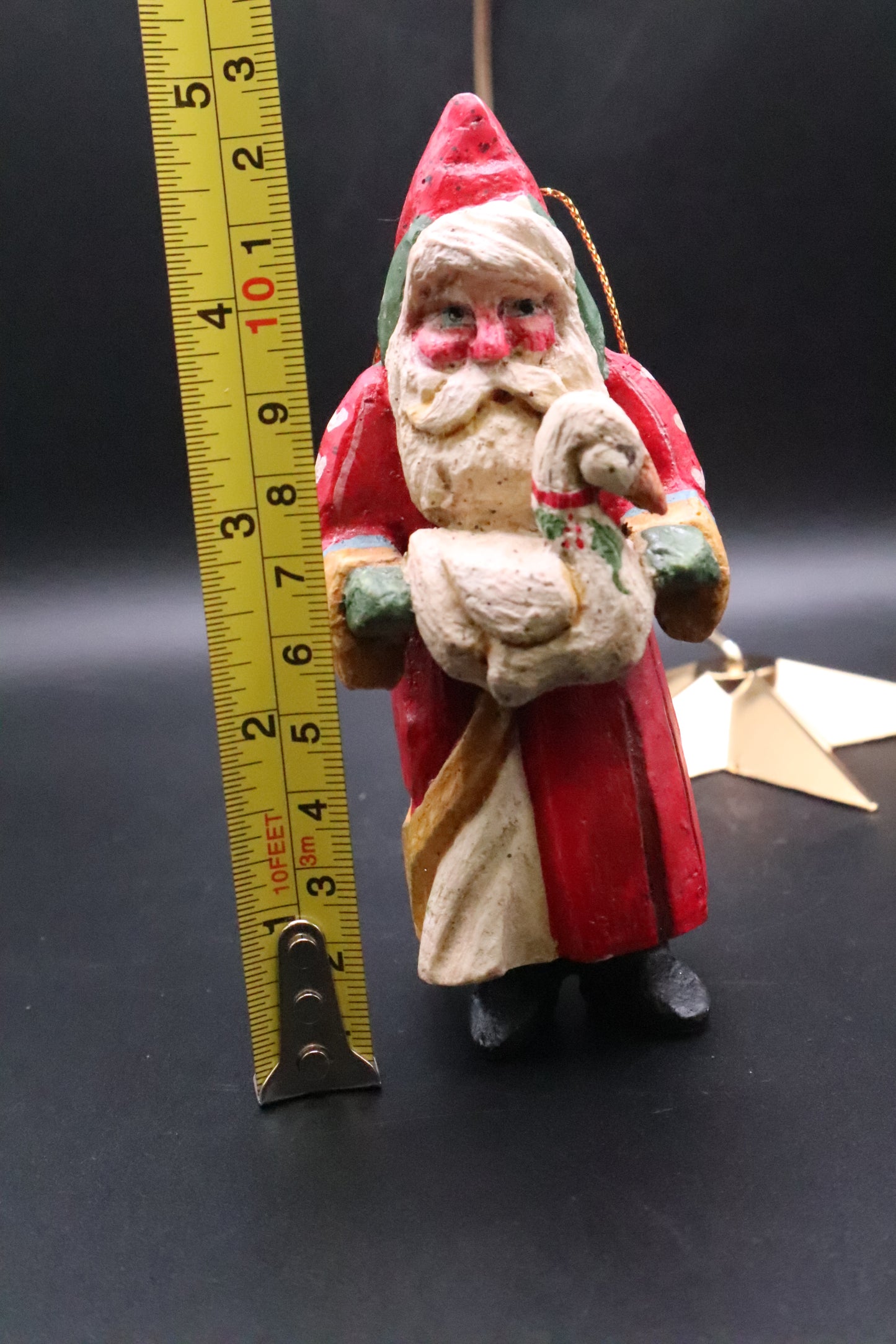 HOUSE OF HATTEN SANTA CLAUS WITH GOOSE ORNAMENT