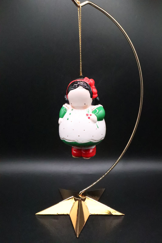 MICHEL & COMPANY GIRL SEASONAL DECOR ORNAMENT