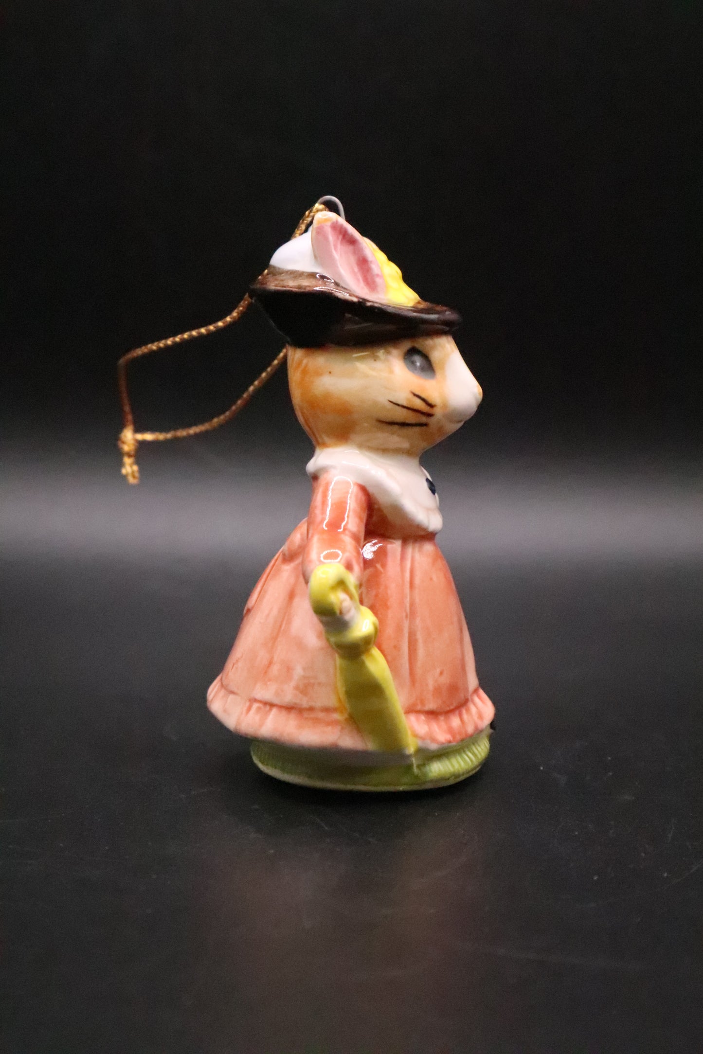 BEATRIX POTTER SCHMID MOUSE LADY DRESS WITH YELLOW UMBRELLA