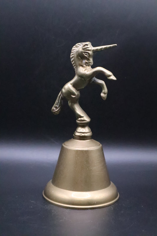 VINTAGE BRASS UNICORN BELL