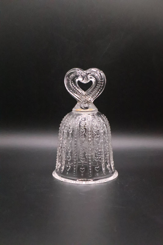 VINTAGE 1984 TREASURED HEARTS FOSTORIA AVON EXCLUSIVE CLEAR GLASS