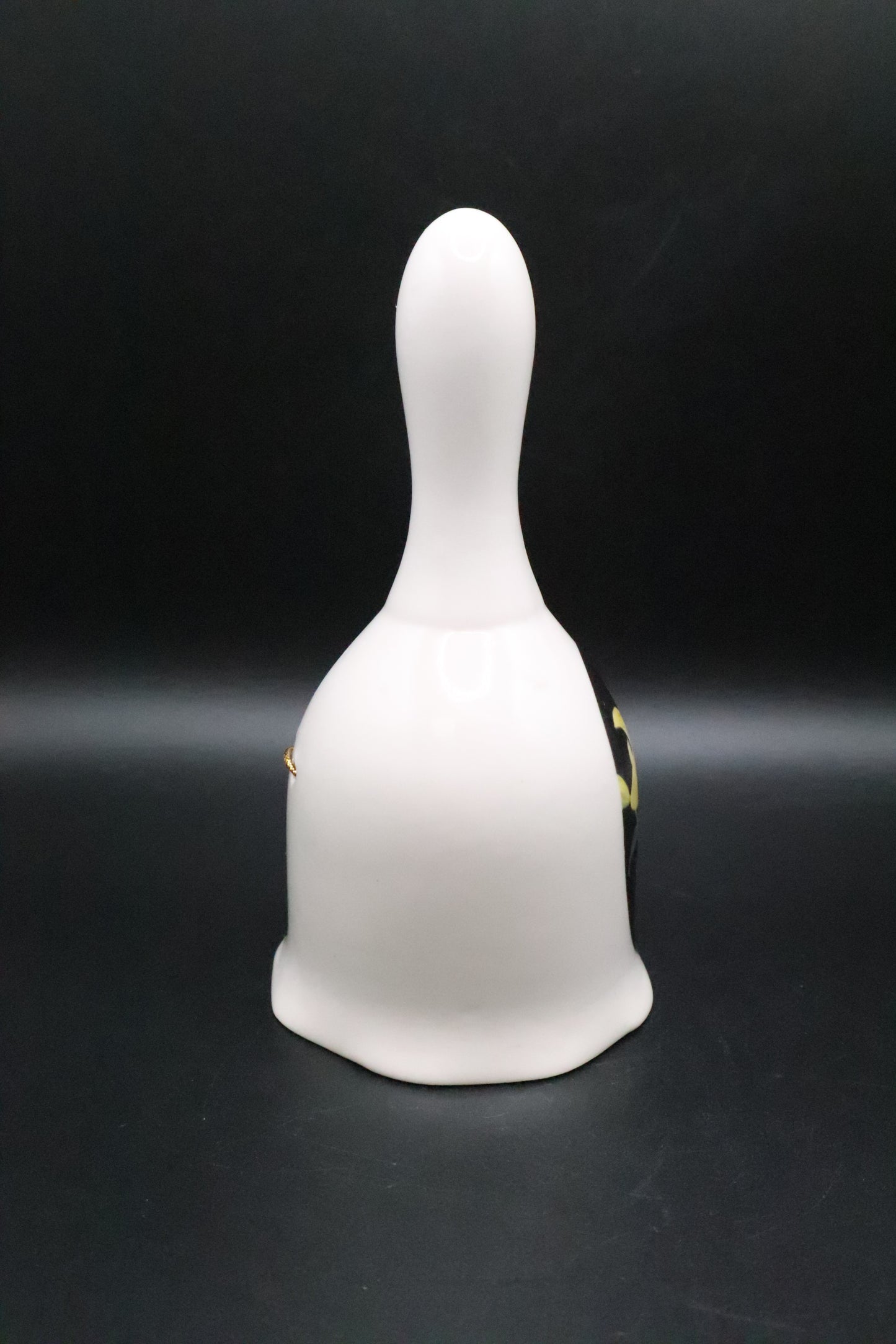 VINTAGE YELLOW LILY CERAMIC BELL