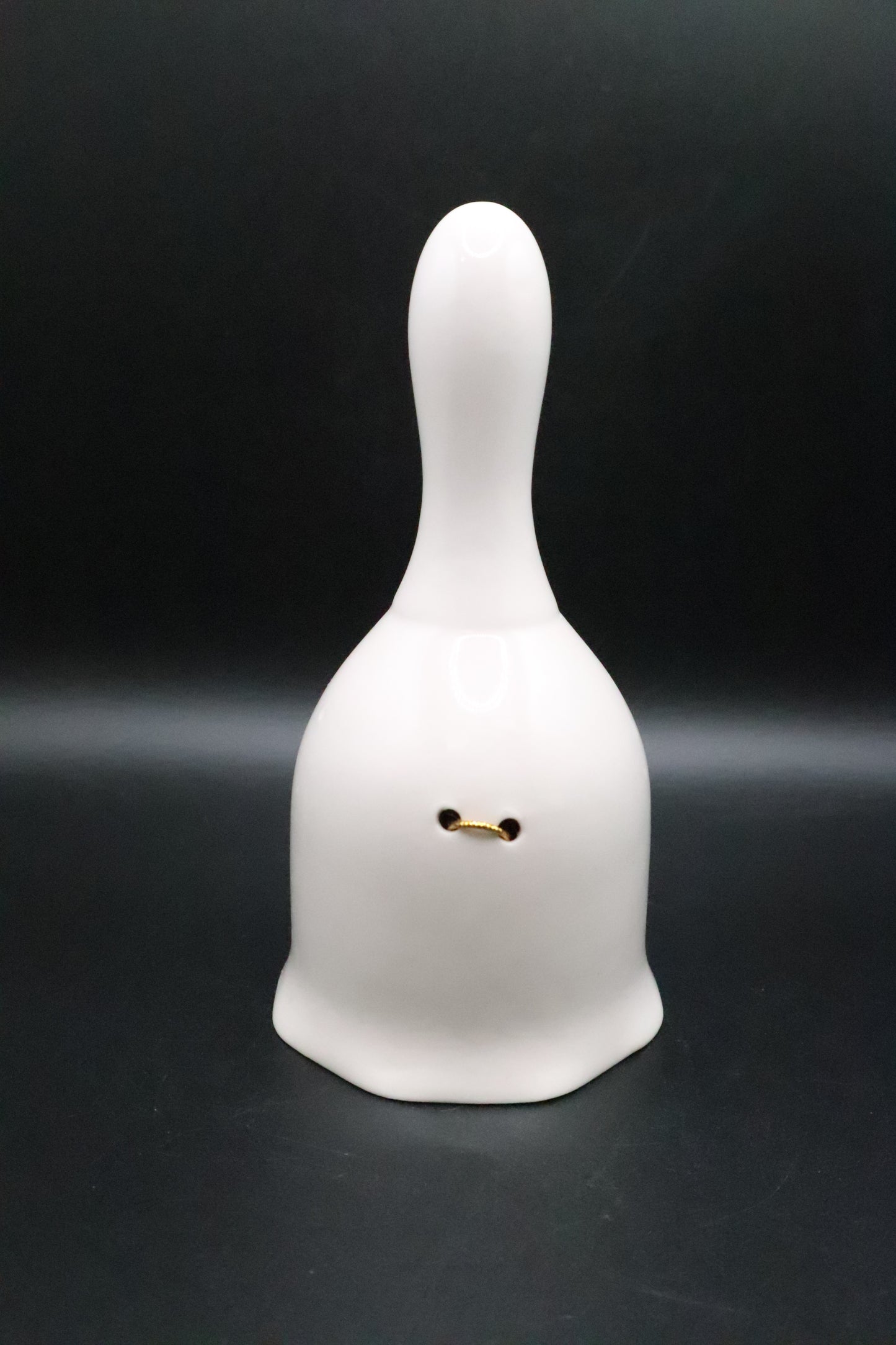 VINTAGE YELLOW LILY CERAMIC BELL