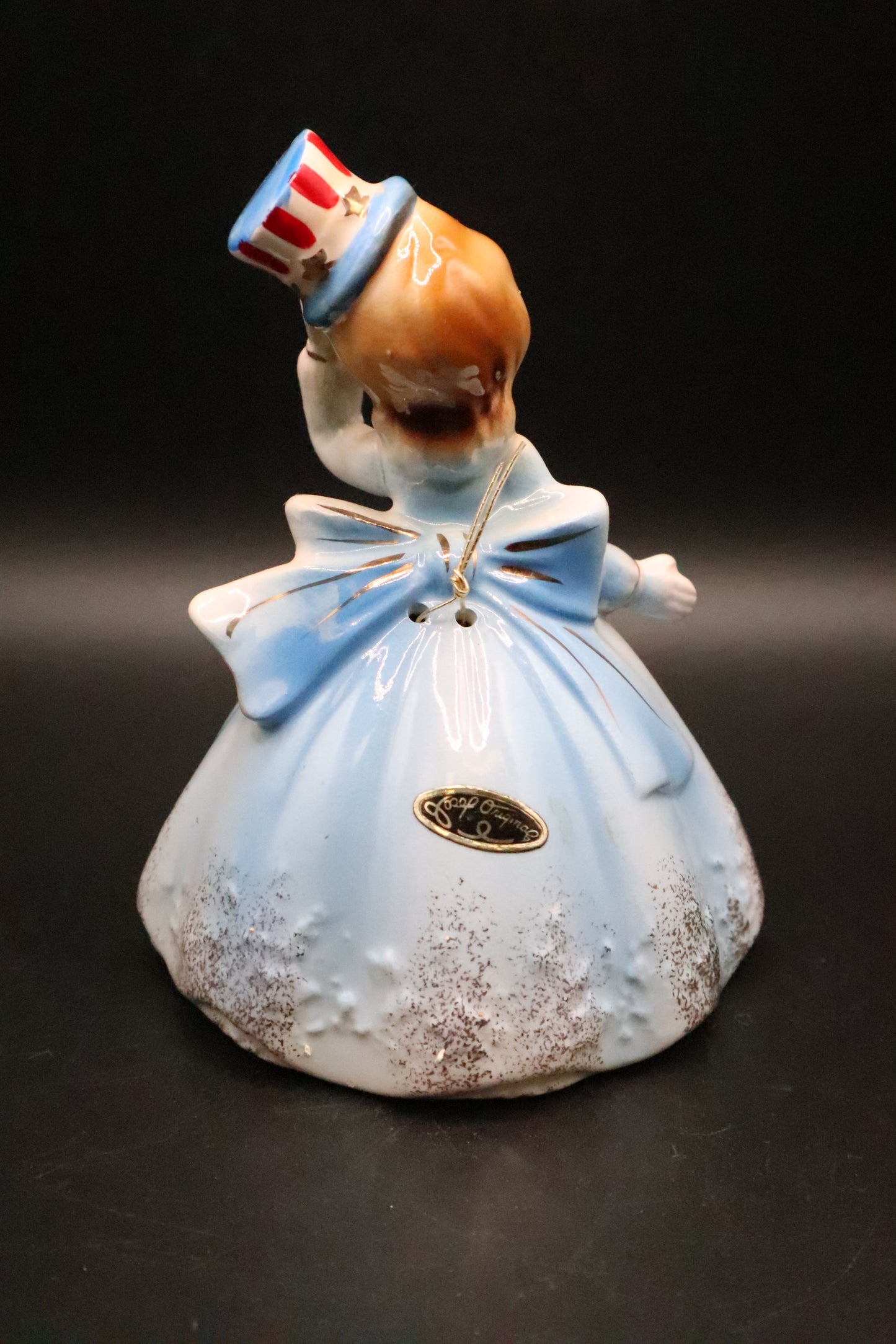 VINTAGE JOSEF ORIGINALS JULY 4TH PATRIOTIC BELLE GIRL BELL