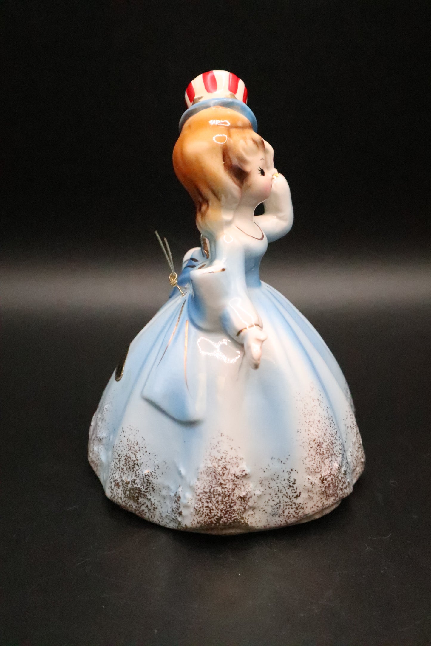 VINTAGE JOSEF ORIGINALS JULY 4TH PATRIOTIC BELLE GIRL BELL