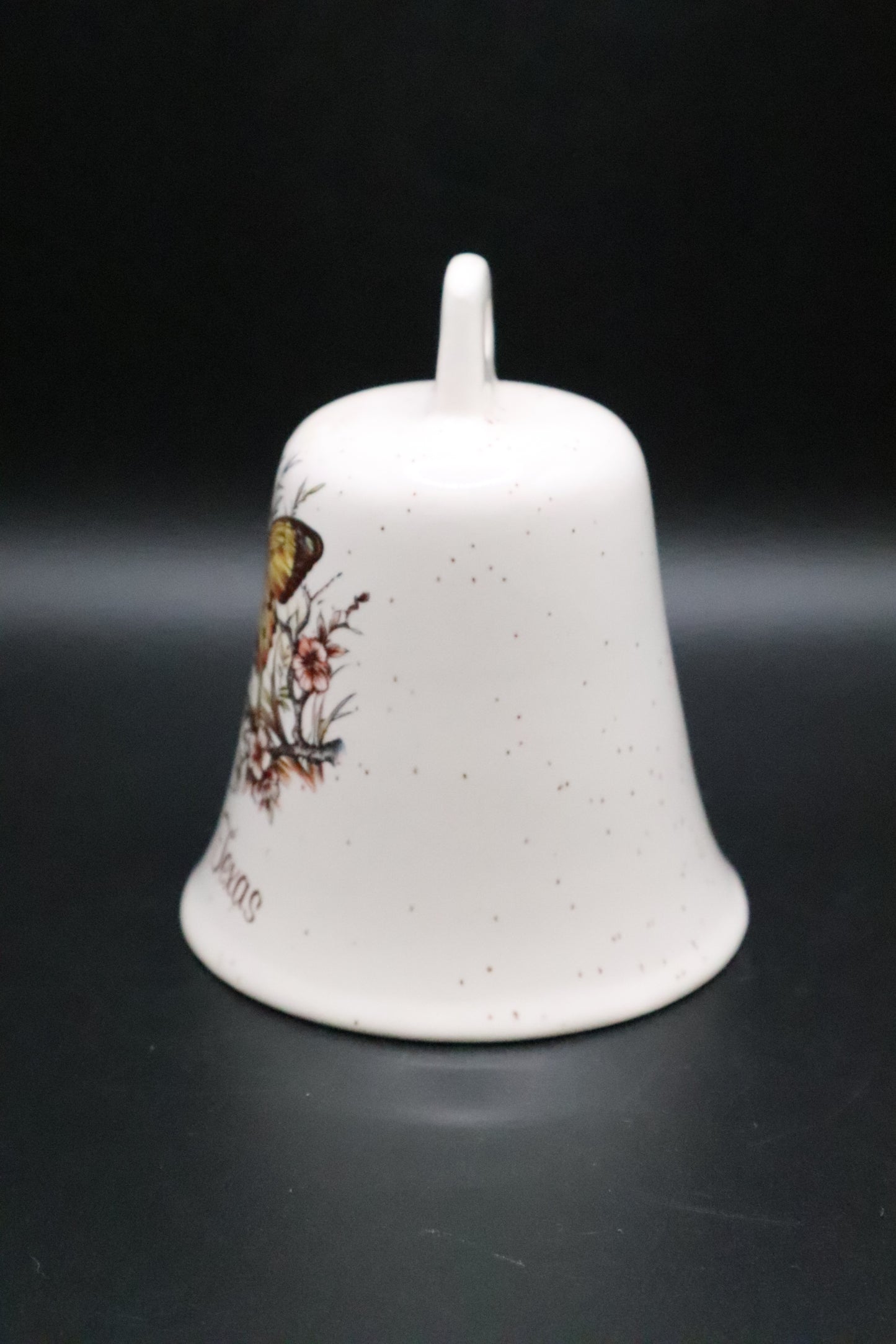 VINTAGE DALLAS TEXAS PORCELAIN SOUVENIR BUTTERFLY BELL