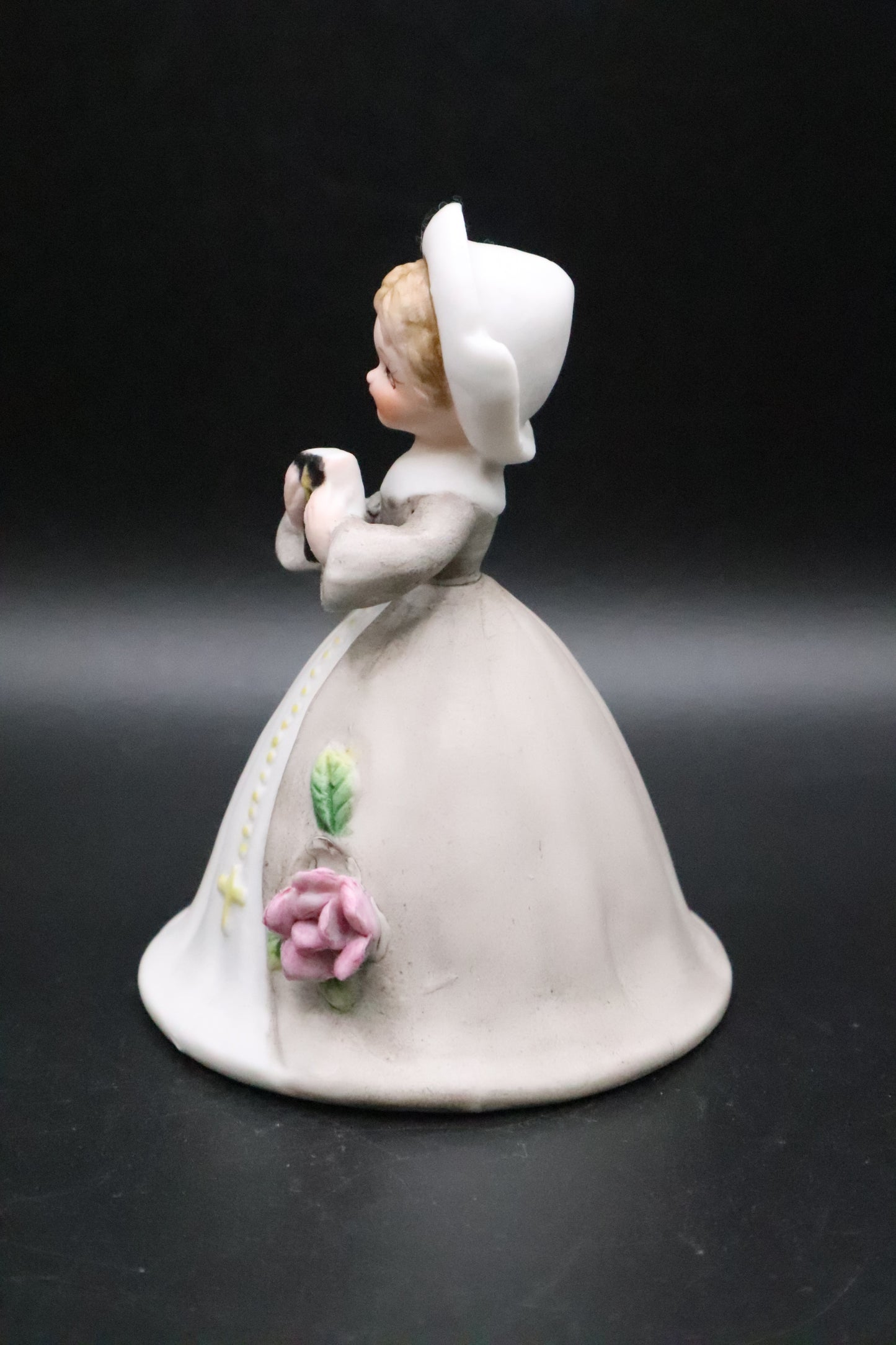 VINTAGE BISQUE CERAMIC NUN BELL