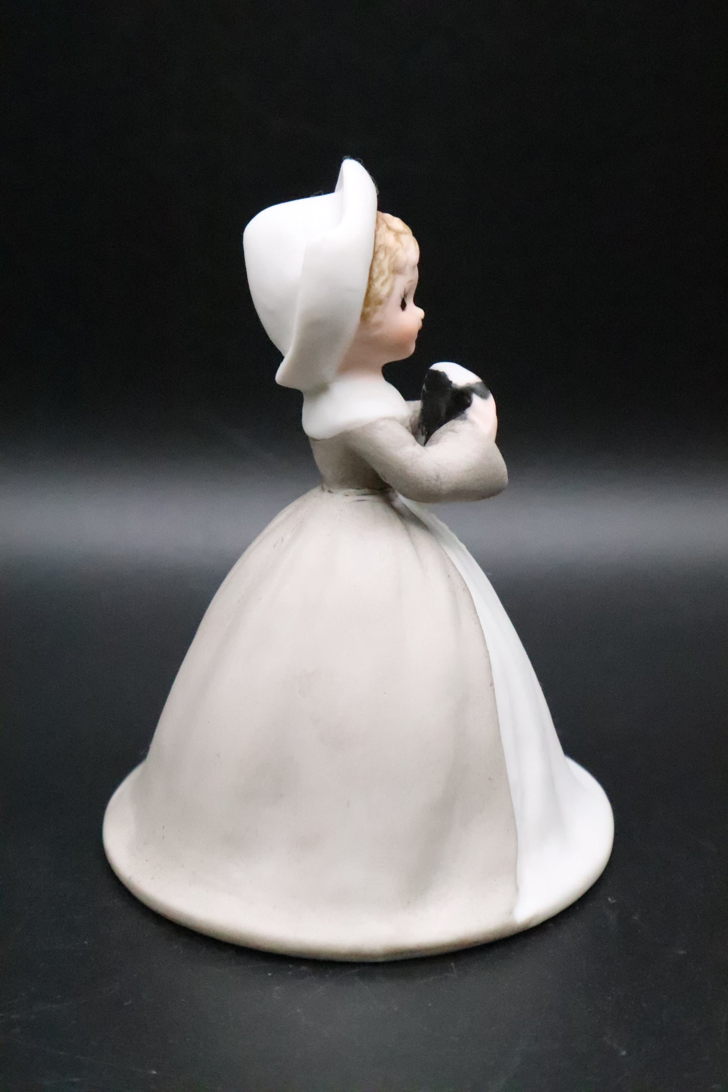 VINTAGE BISQUE CERAMIC NUN BELL