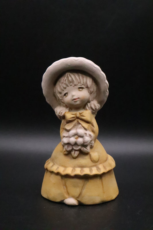 VINTAGE JAPAN POTTERY SOUTHERN CHARM BOUQUET GIRLL BELL