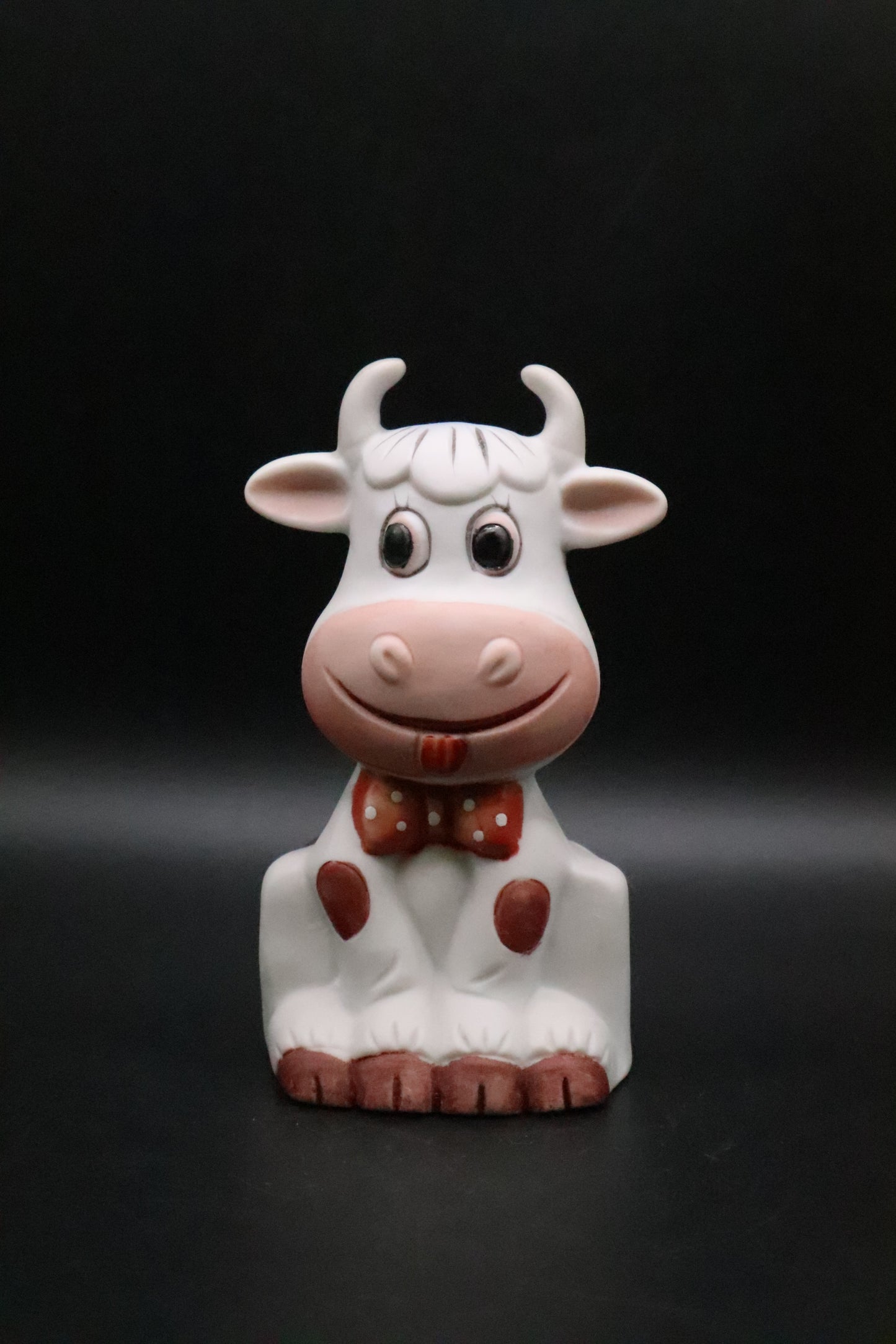 VINTAGE 1987 BISQUE LEGO TAIWAN COW BELL