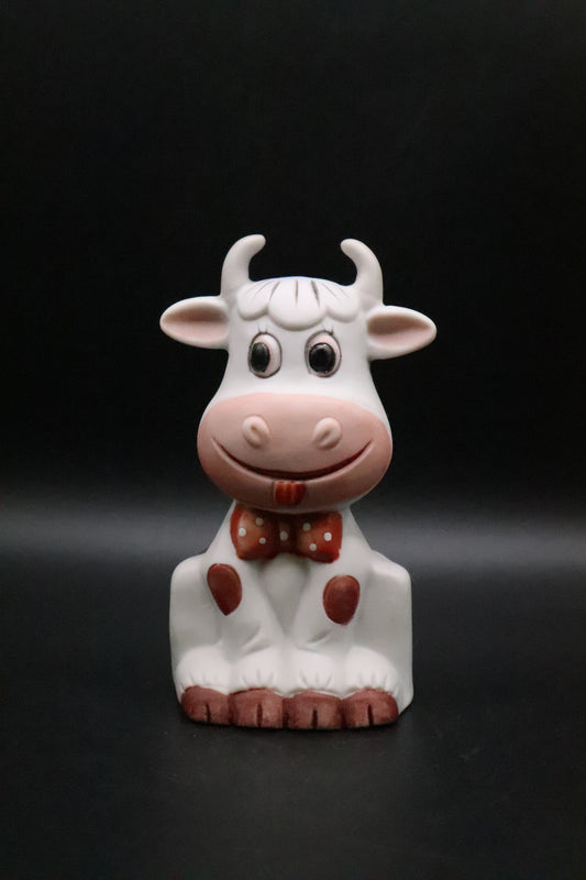 VINTAGE 1987 BISQUE LEGO TAIWAN COW BELL