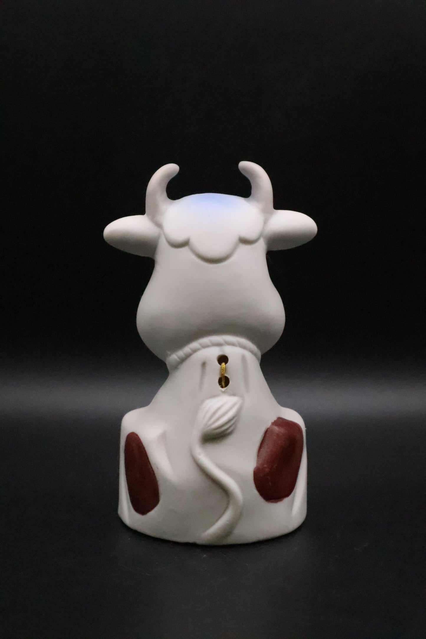 VINTAGE 1987 BISQUE LEGO TAIWAN COW BELL