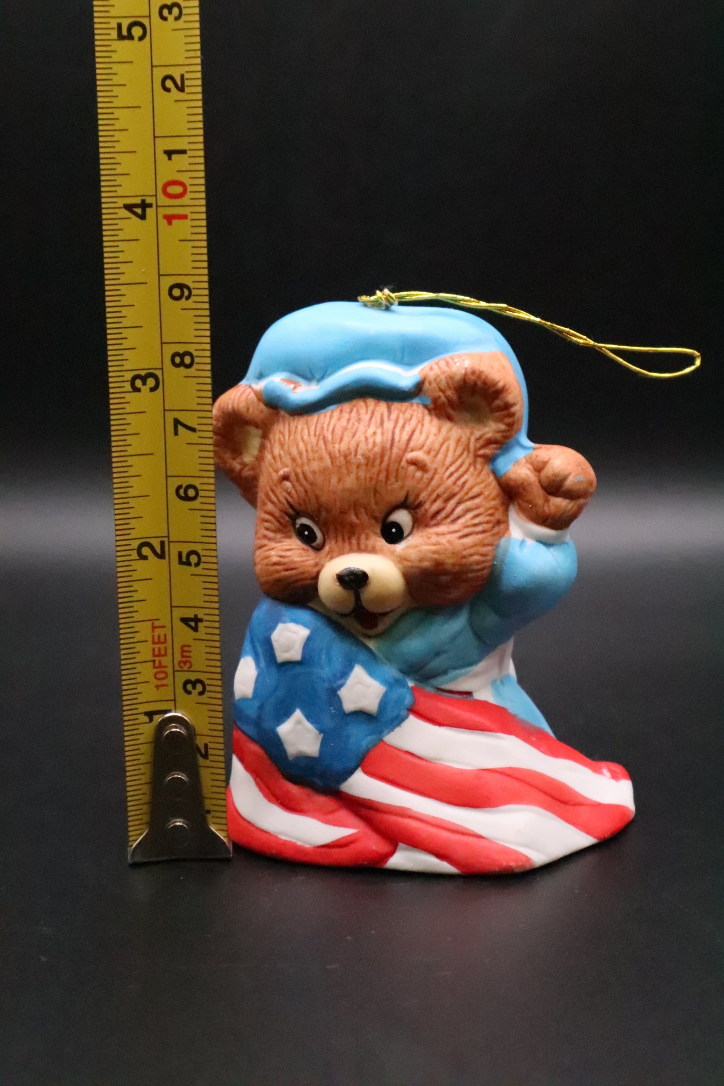 VINTAGE GIFT CO INC FAMOUS AMERICAN BEAR BELL "BETSY ROSS"