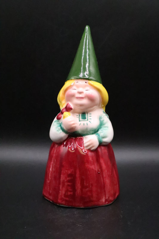 VINTAGE 1979 UNIEBOEK B.V. GNOME GIRL BELL