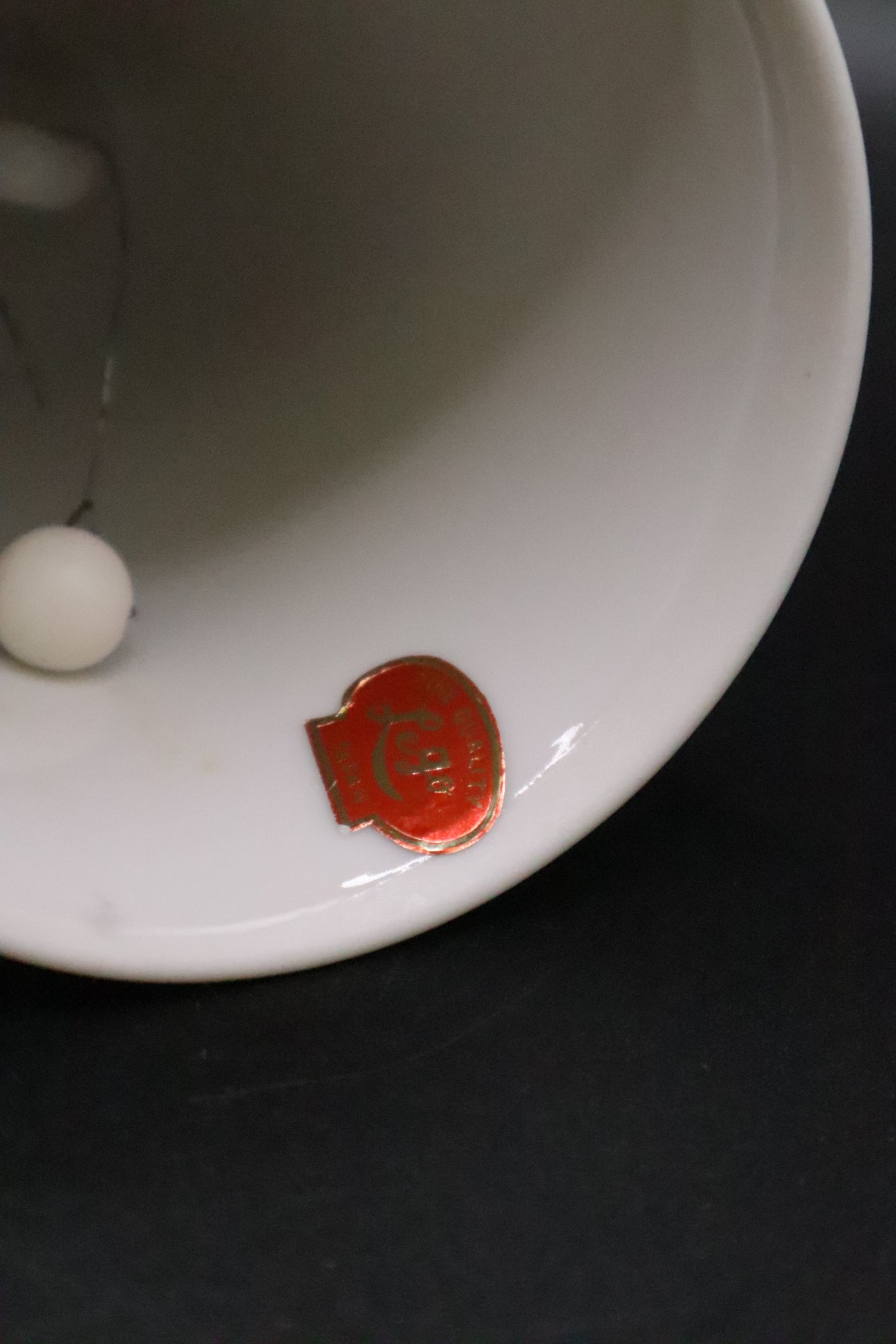 VINTAGE LEGO JAPAN WOMAN WITH HAT PORCELAIN BELL