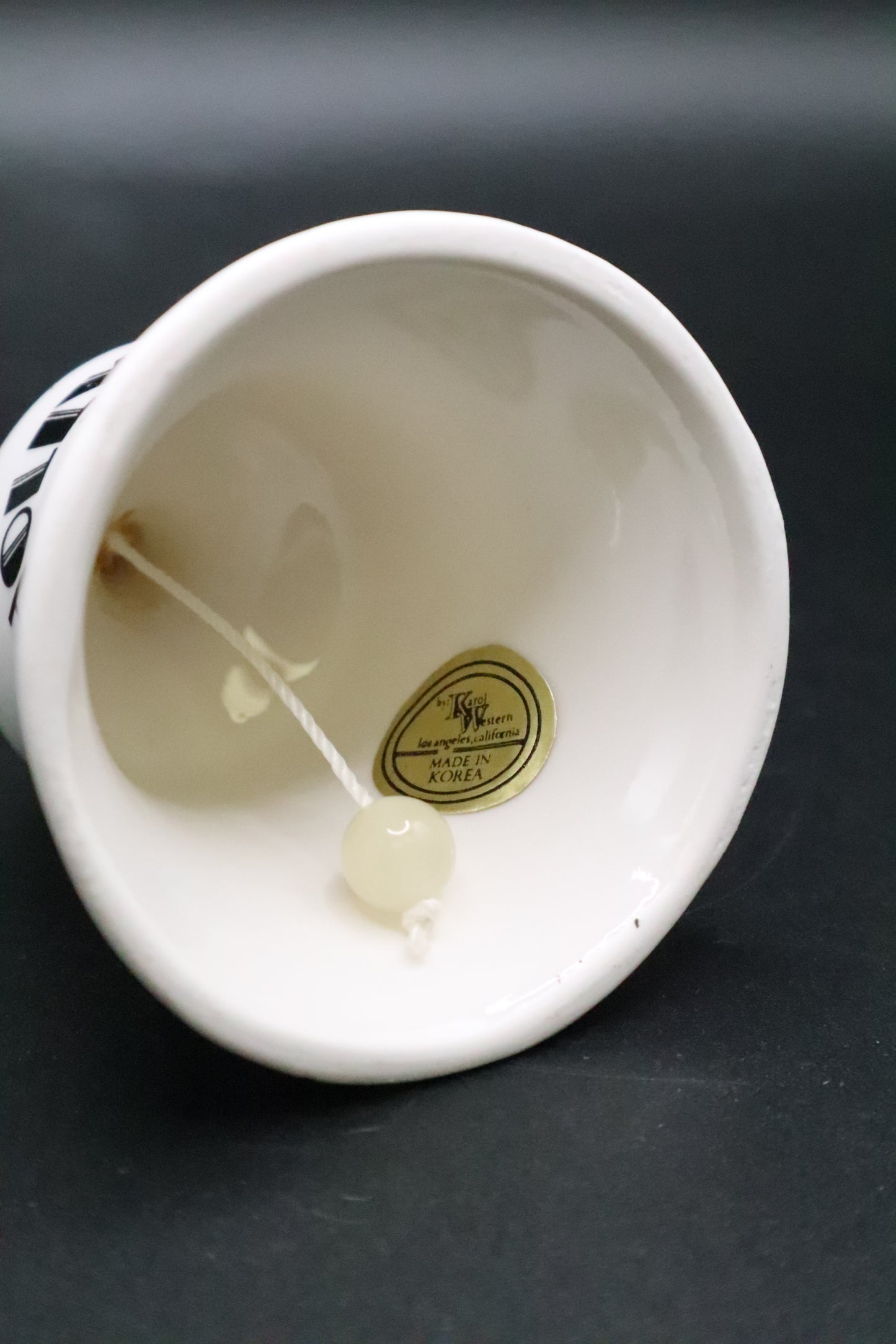 VINTAGE PORCELAIN SOUVENIR BELL "HOLLYWOOD"