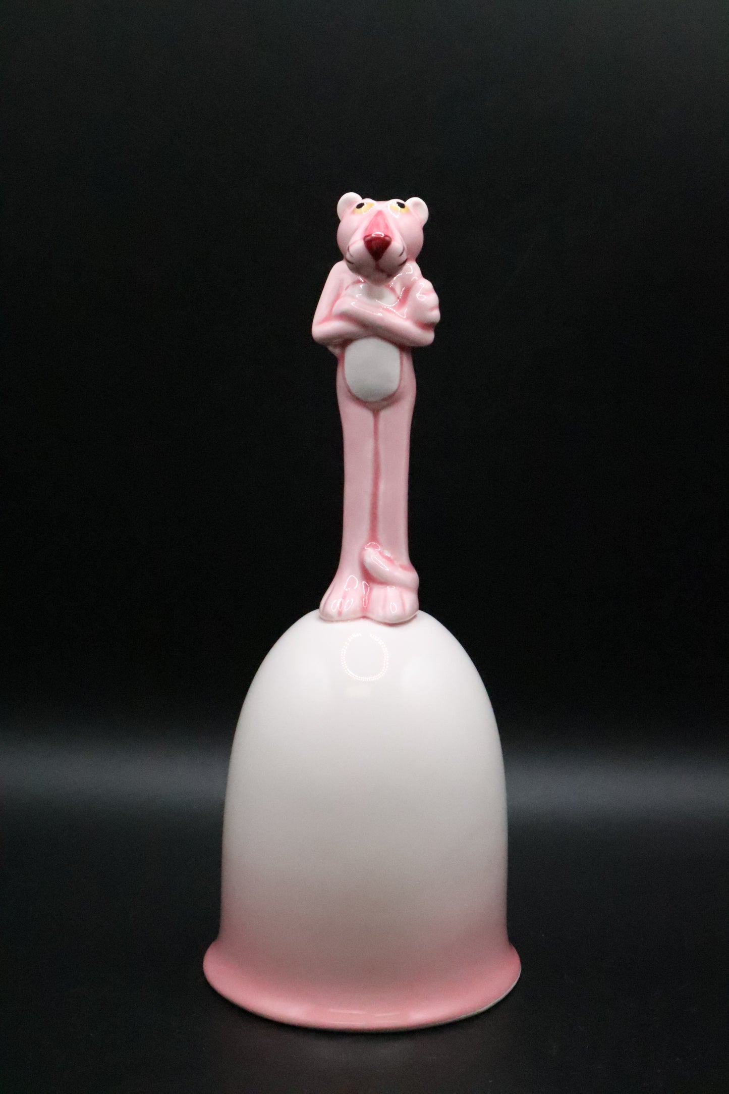 1982 PINK PANTHER COLLECTION ROYAL ORLEANS CERAMIC FIGURAL BELL