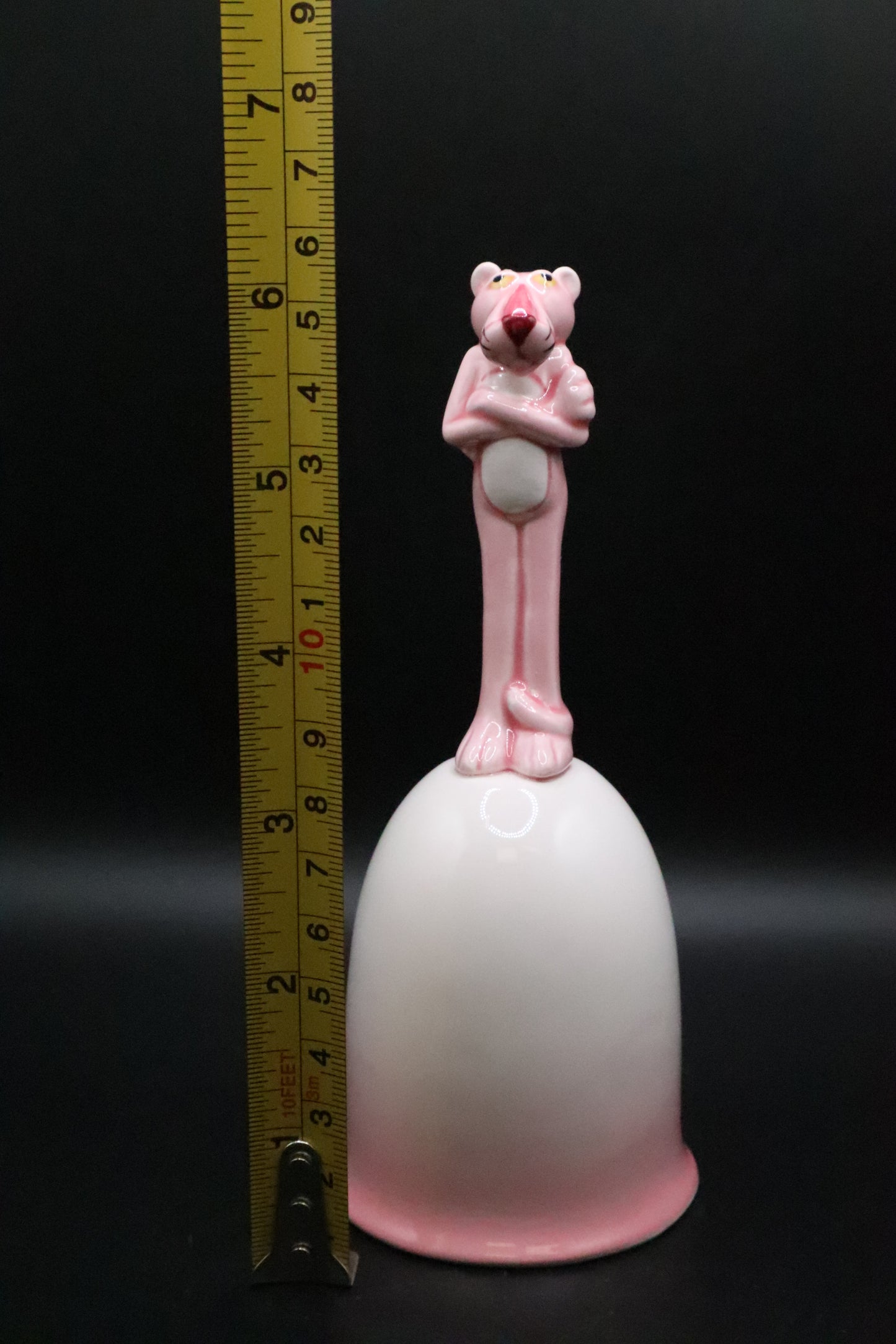 1982 PINK PANTHER COLLECTION ROYAL ORLEANS CERAMIC FIGURAL BELL