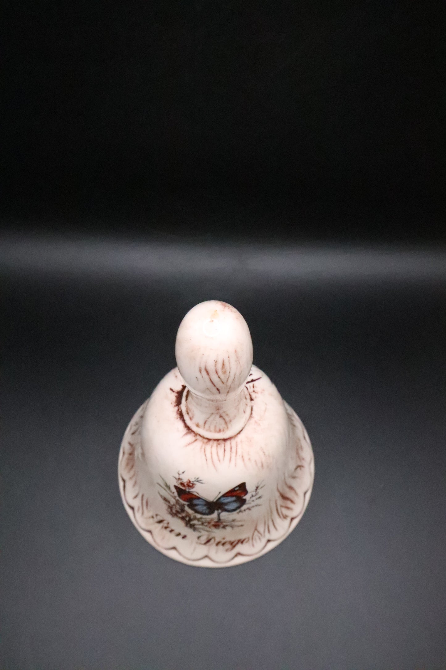 VINTAGE TIC USA SAN DIEGO BUTTERFLY SOUVENIR BELL