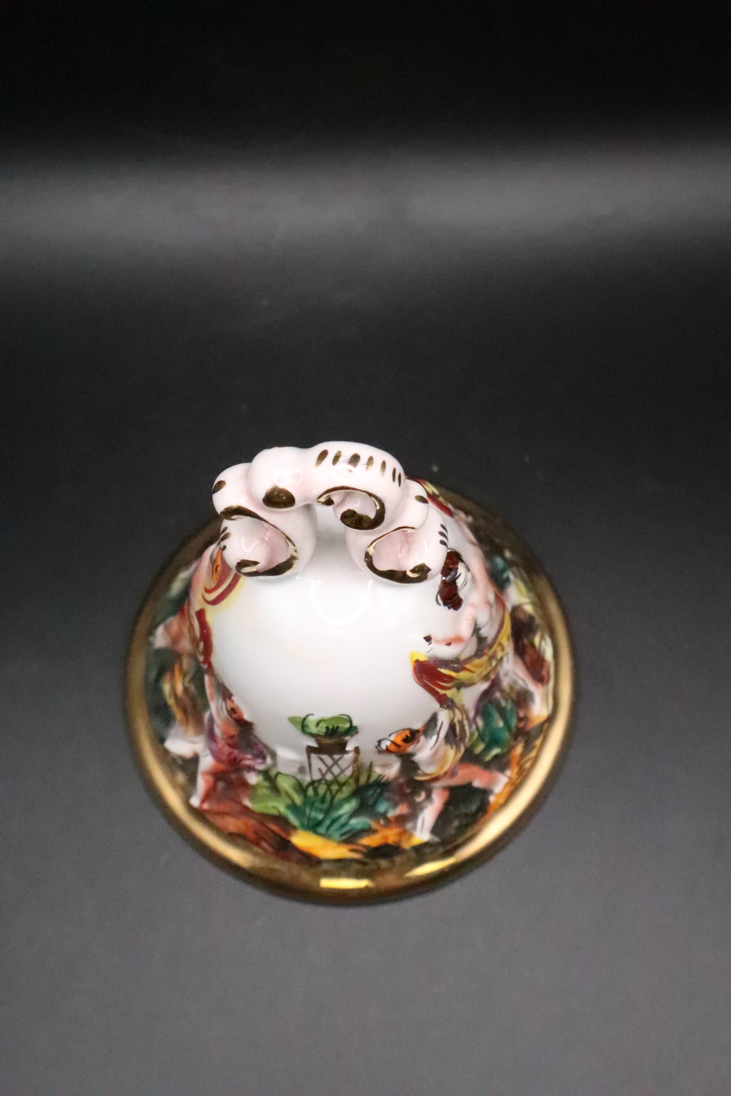 VINTAGE CAPODIMONTE ITALY PORCELAIN BELL