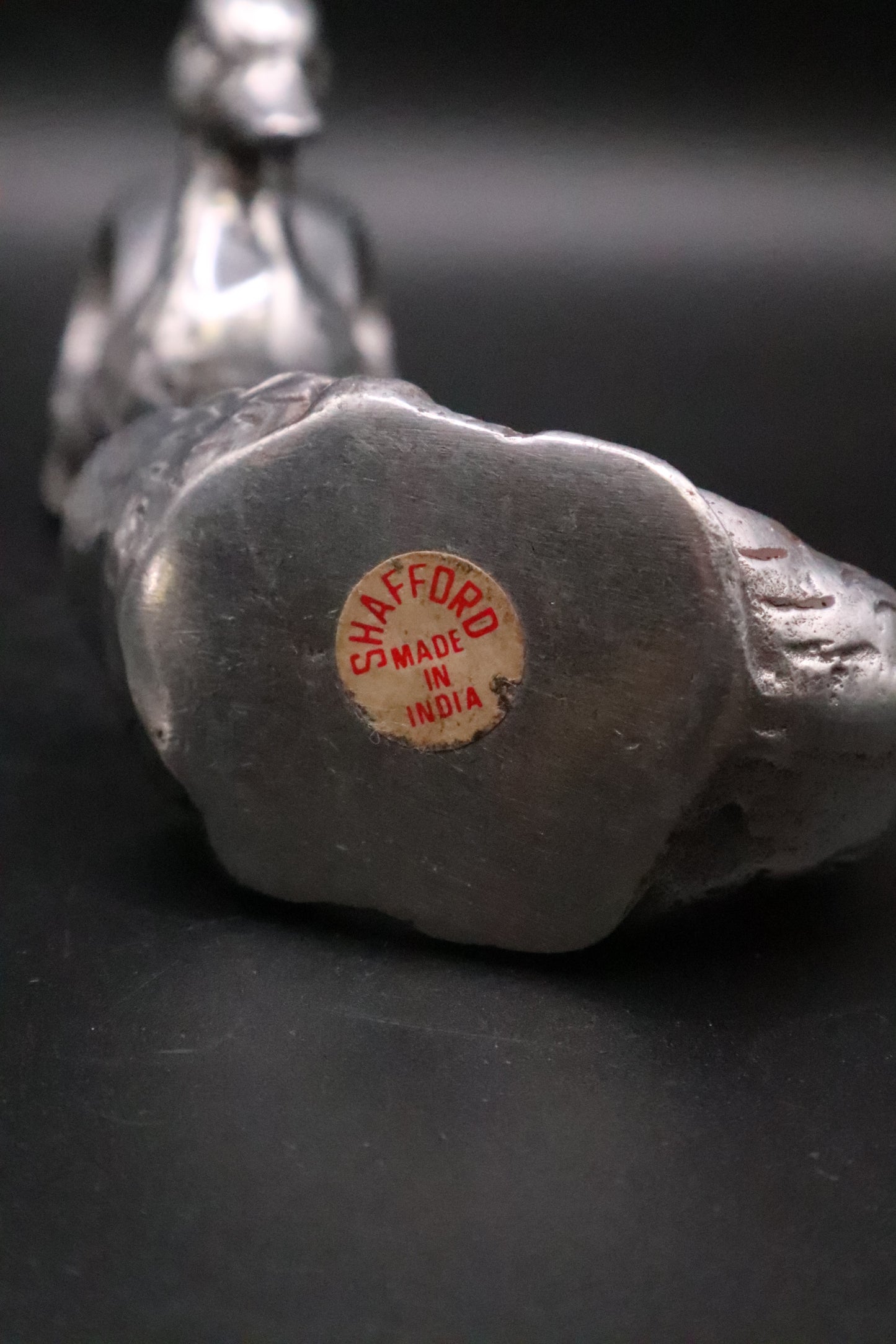 VINTAGE "SHAFORD" PEWTER DUCK NAPKIN RINGS SET OF 4