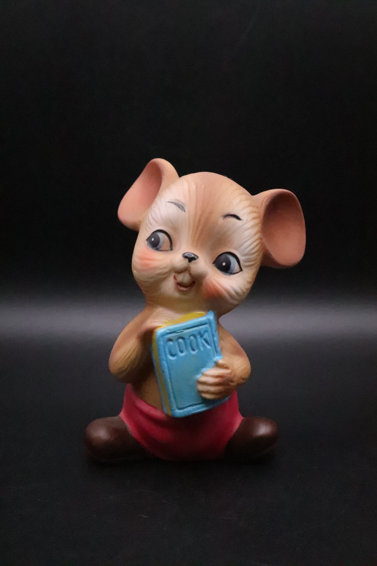 VINTAGE LEFTON CHEESE, PAN AND COOKBOOK MICE SET OF 3