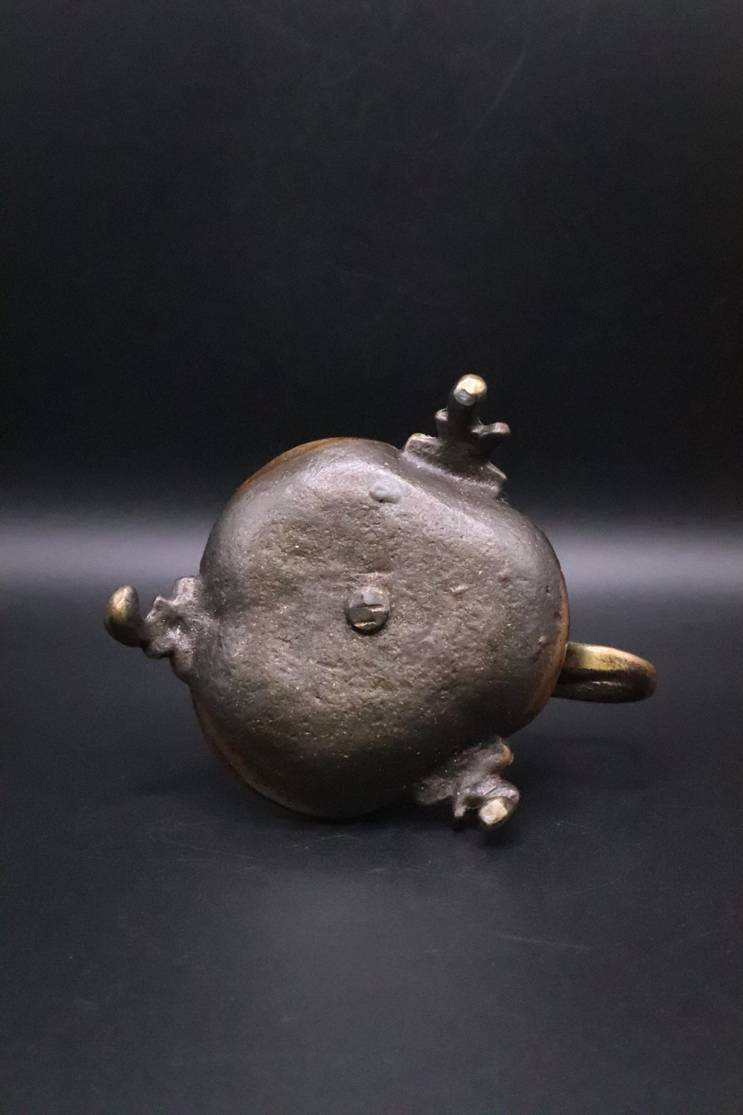 VINTAGE BRASS THISTLE CANDLEHOLDER