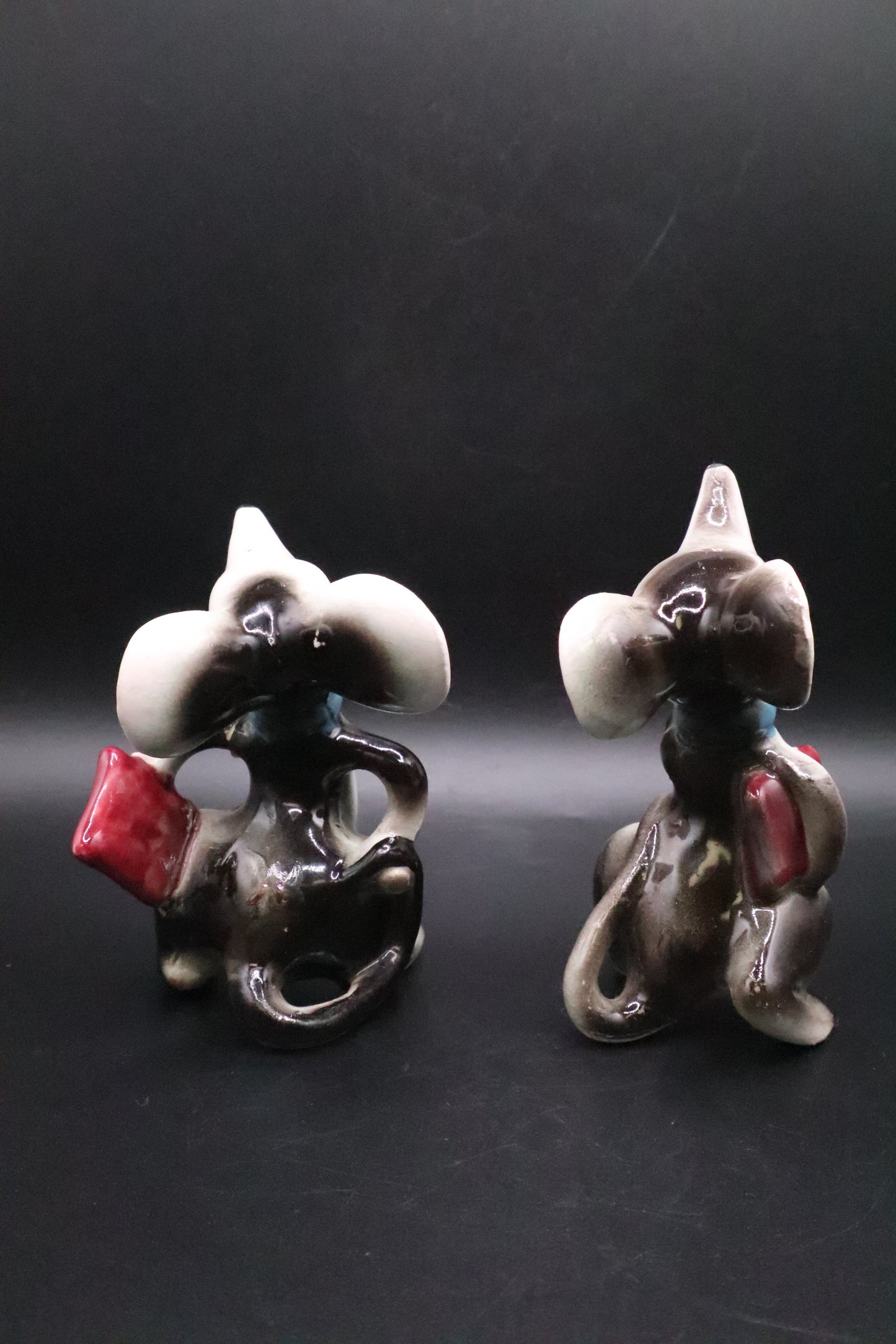 VINTAGE JAPANESE SCHOOL MICE PAIR (AS IS)
