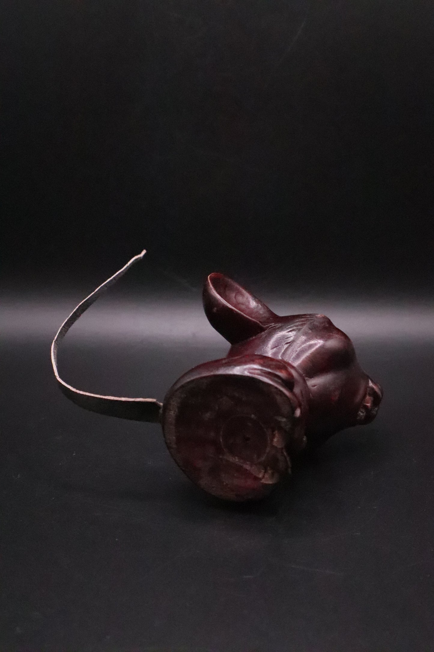 VINTAGE JAPANESE WOOD CARVED MOUSE