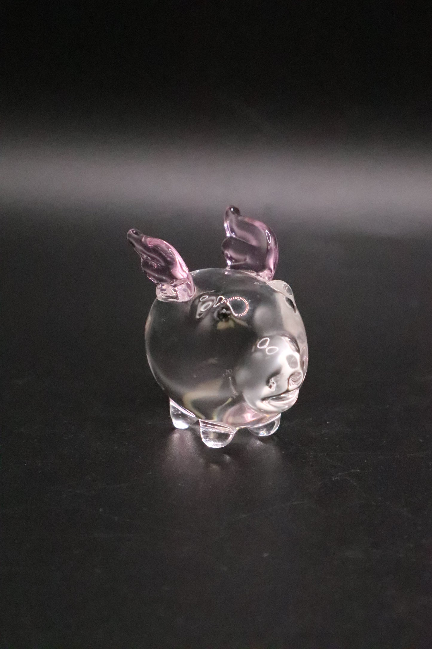 PENELOPE PIG FLYING MINIATURE GLASS ART