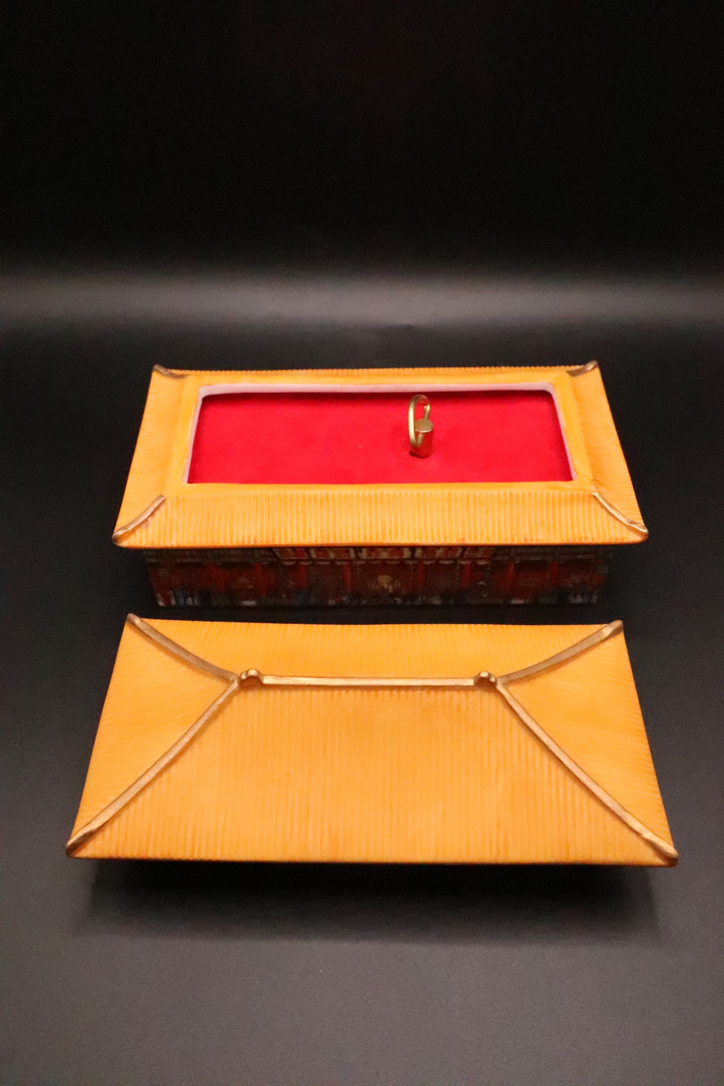 VINTAGE 1991 THE PALACE MUSEUM FORBIDDEN CITY SQUARE MUSICAL BOX