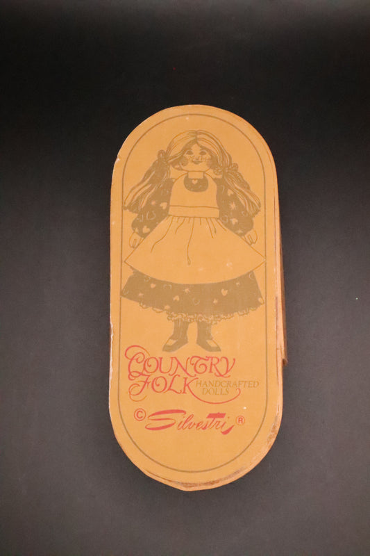 VINTAGE SILVESTRI COUNTRY FOLK HANDCRAFTED WOODEN DOLL