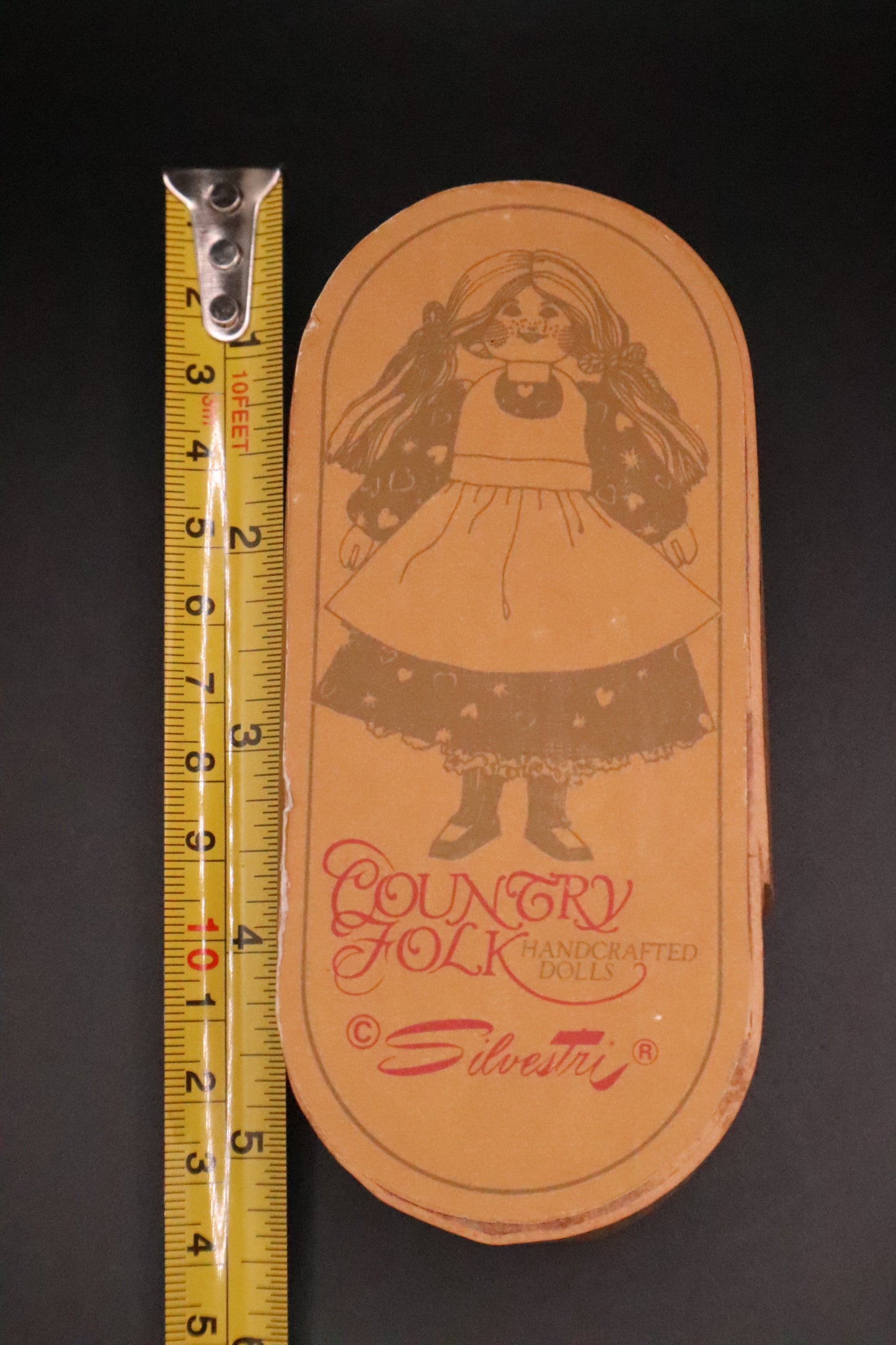 VINTAGE SILVESTRI COUNTRY FOLK HANDCRAFTED WOODEN DOLL