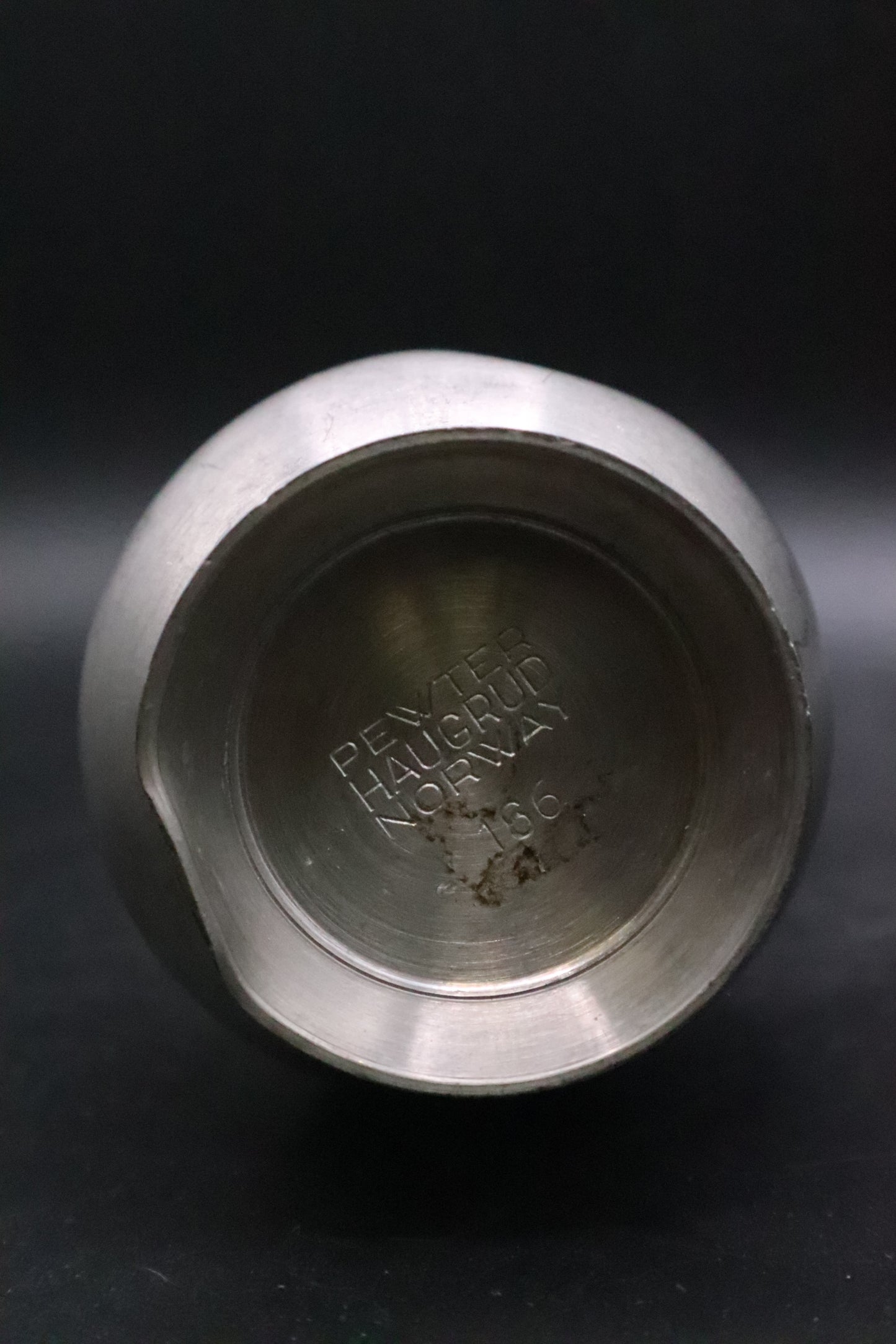 VINTAGE PEWTER BUD VASE HAUGRUD NORWAY