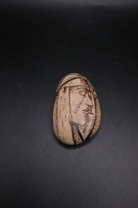 ORIGINAL KATHY ELLIOTT STONE ART "SHEPHERD"
