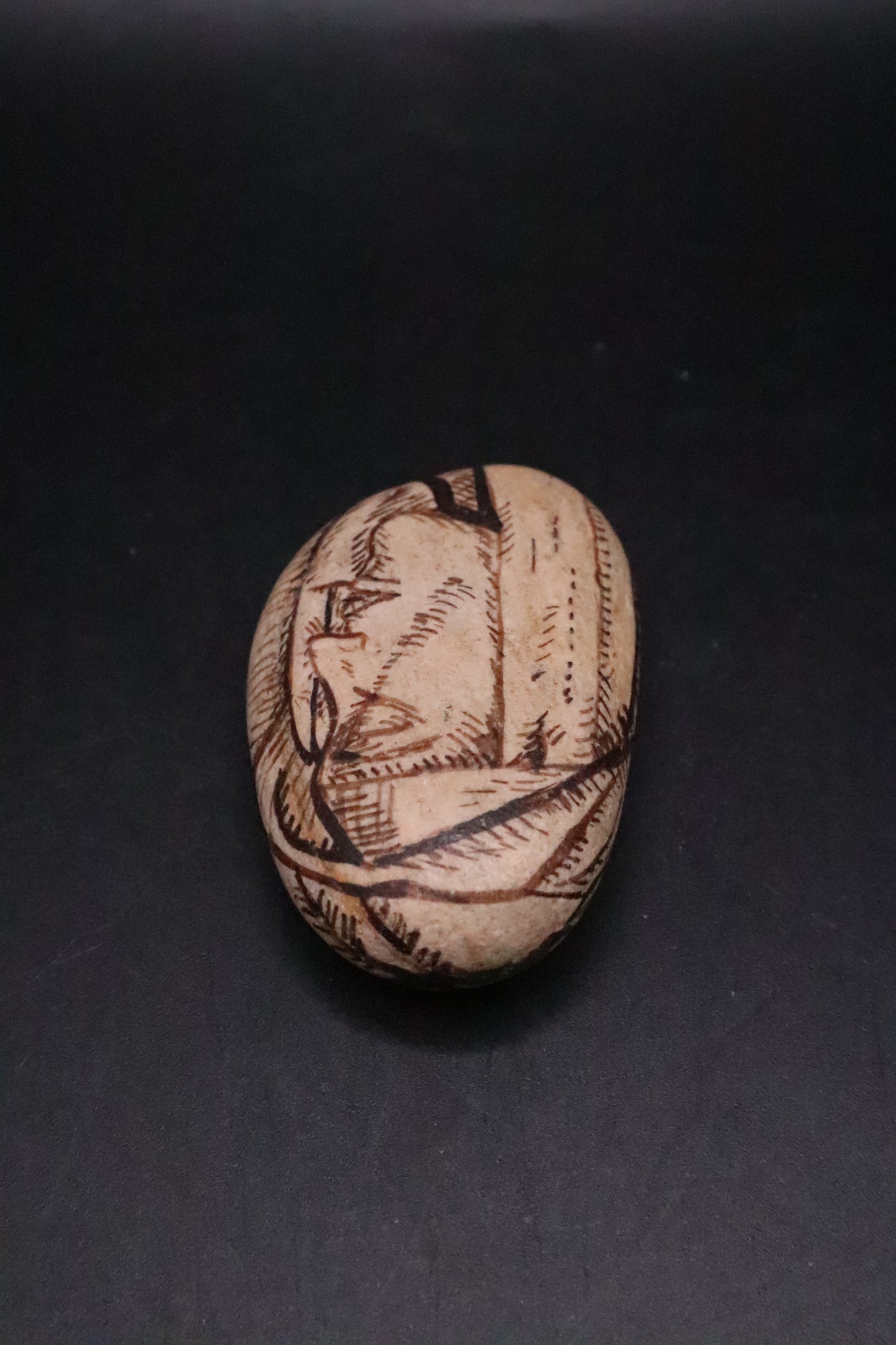 ORIGINAL KATHY ELLIOTT STONE ART "SHEPHERD"