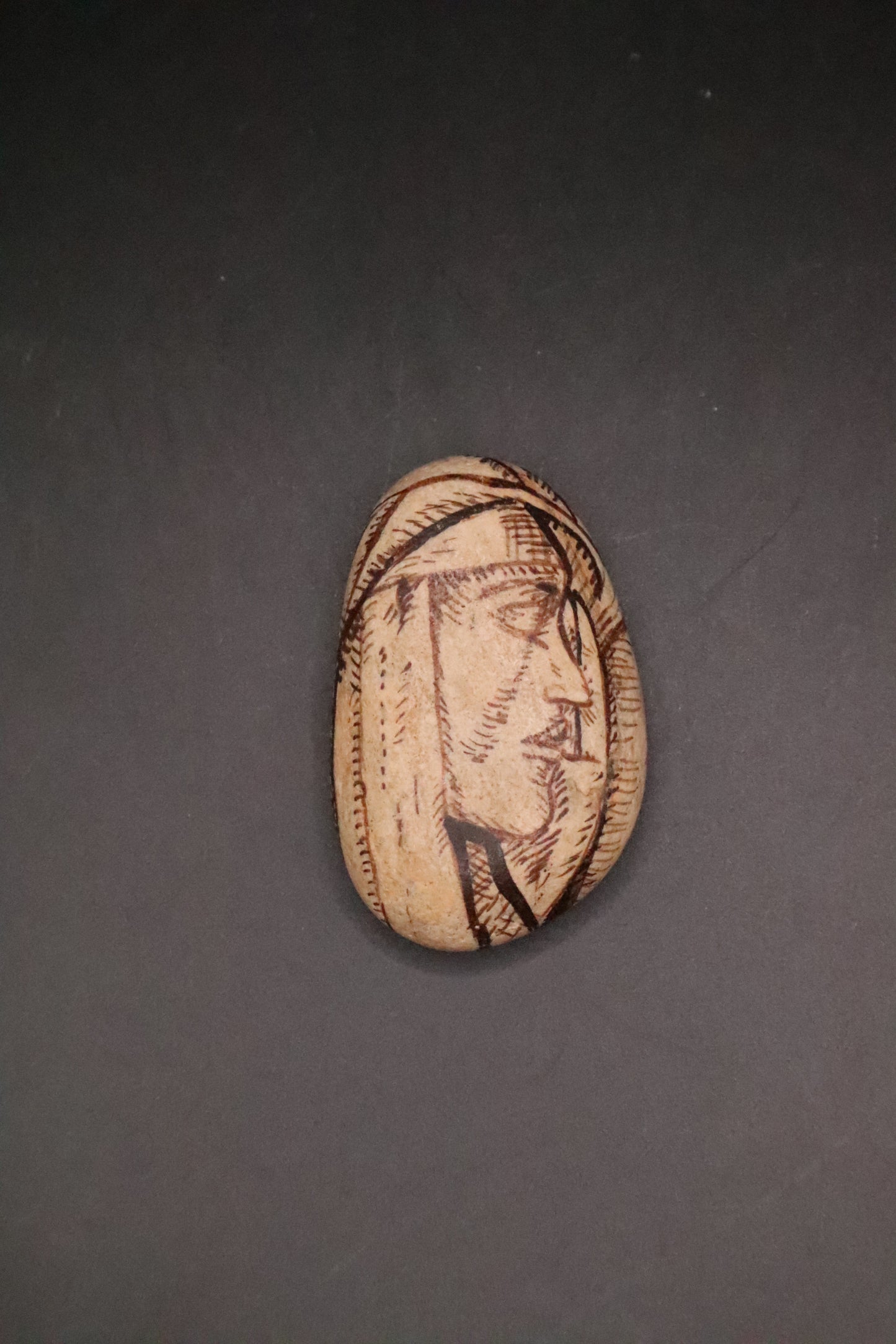 ORIGINAL KATHY ELLIOTT STONE ART "SHEPHERD"